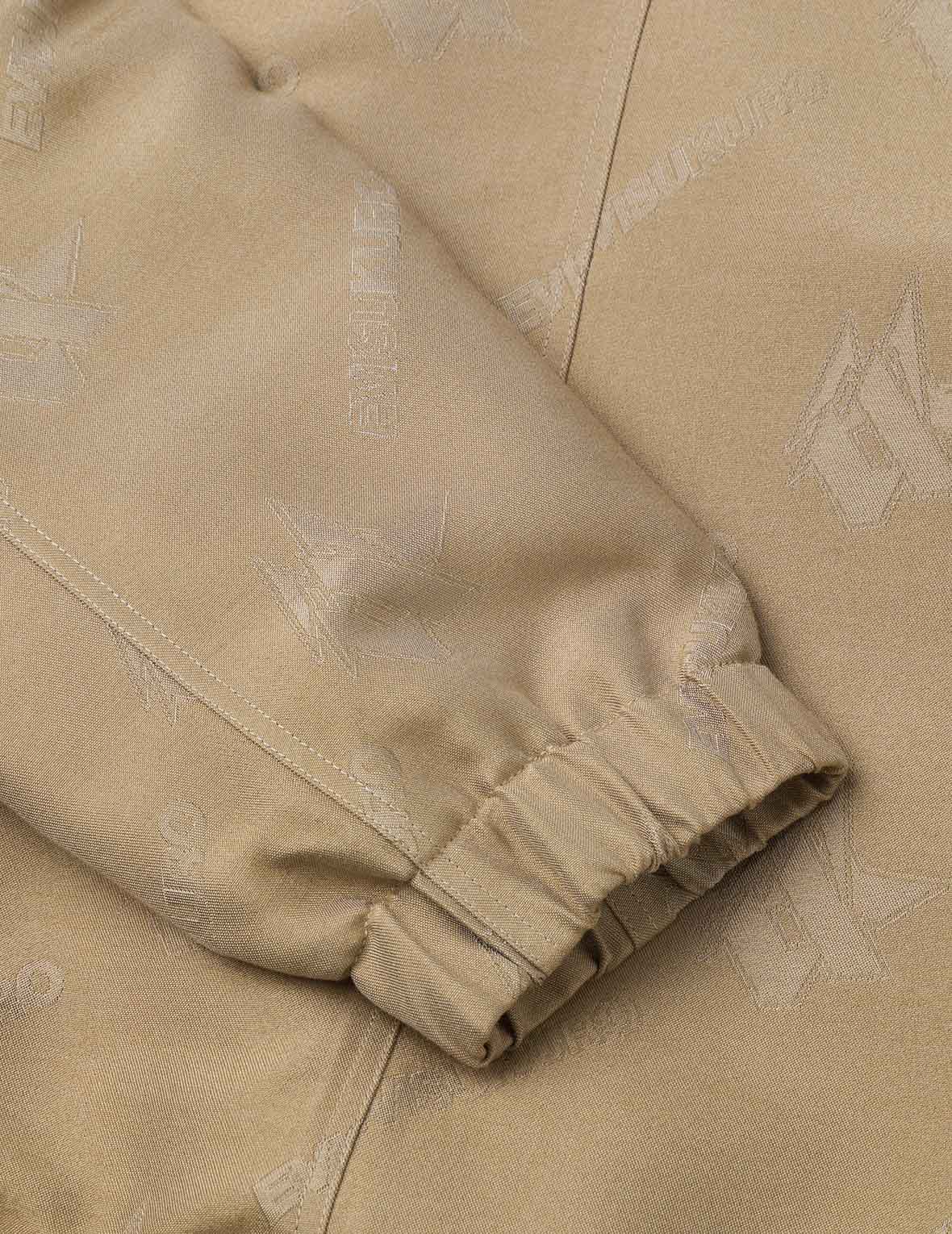 Monogram Logo Jacquard Oversized Coach Jacket