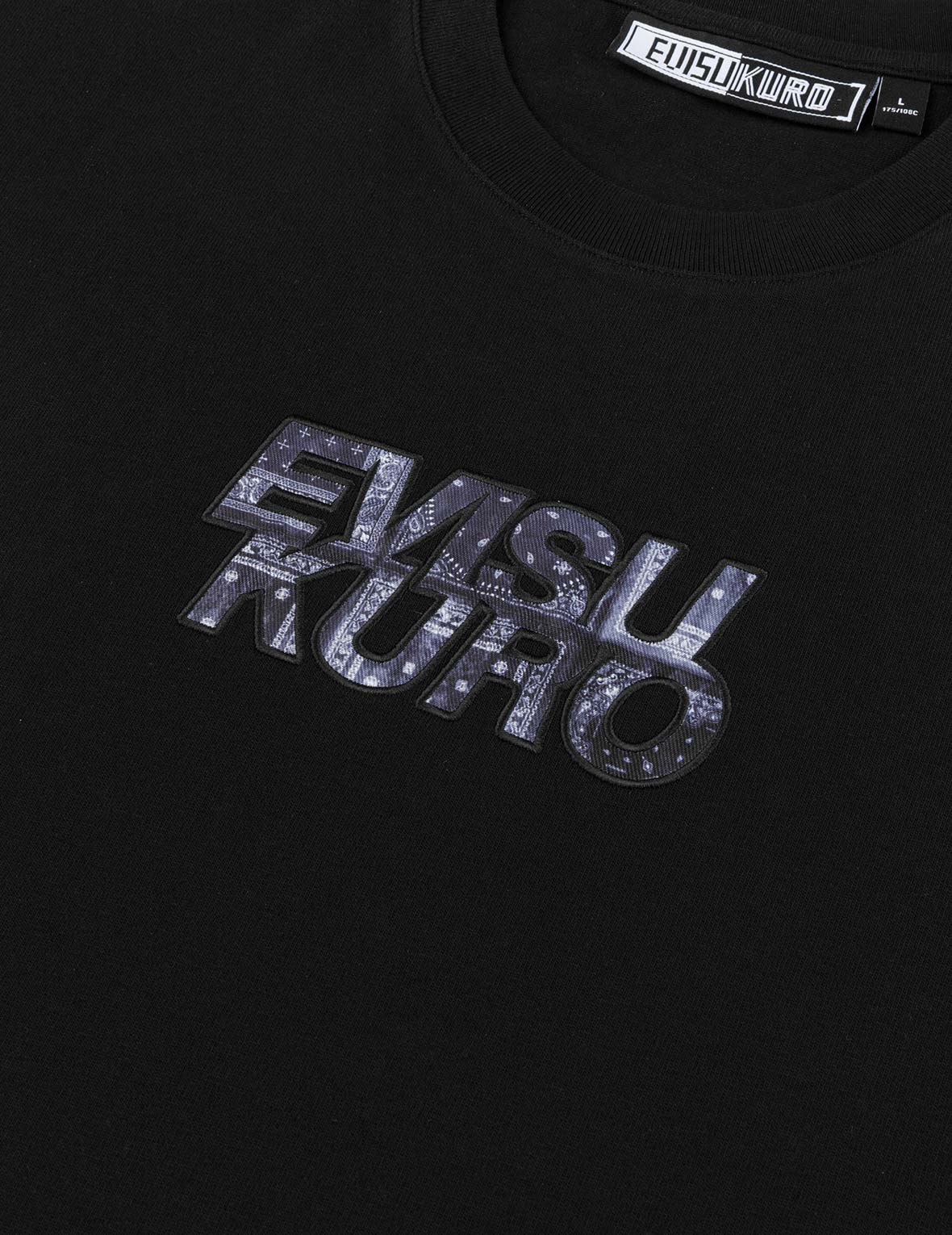 Japanese Appliqué Logo Embroidery Regular Fit T-shirt
