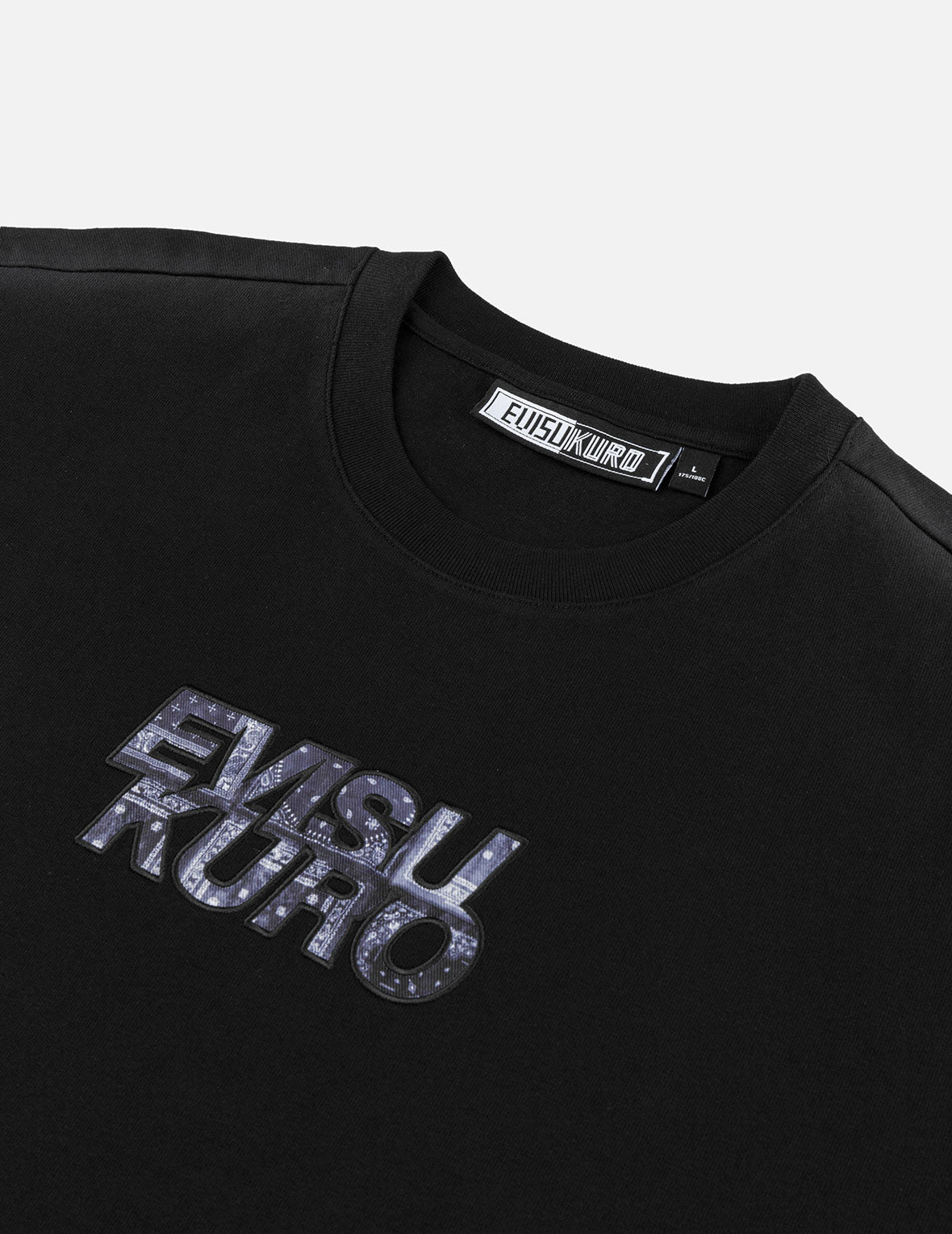 Japanese Appliqué Logo Embroidery Regular Fit T-shirt