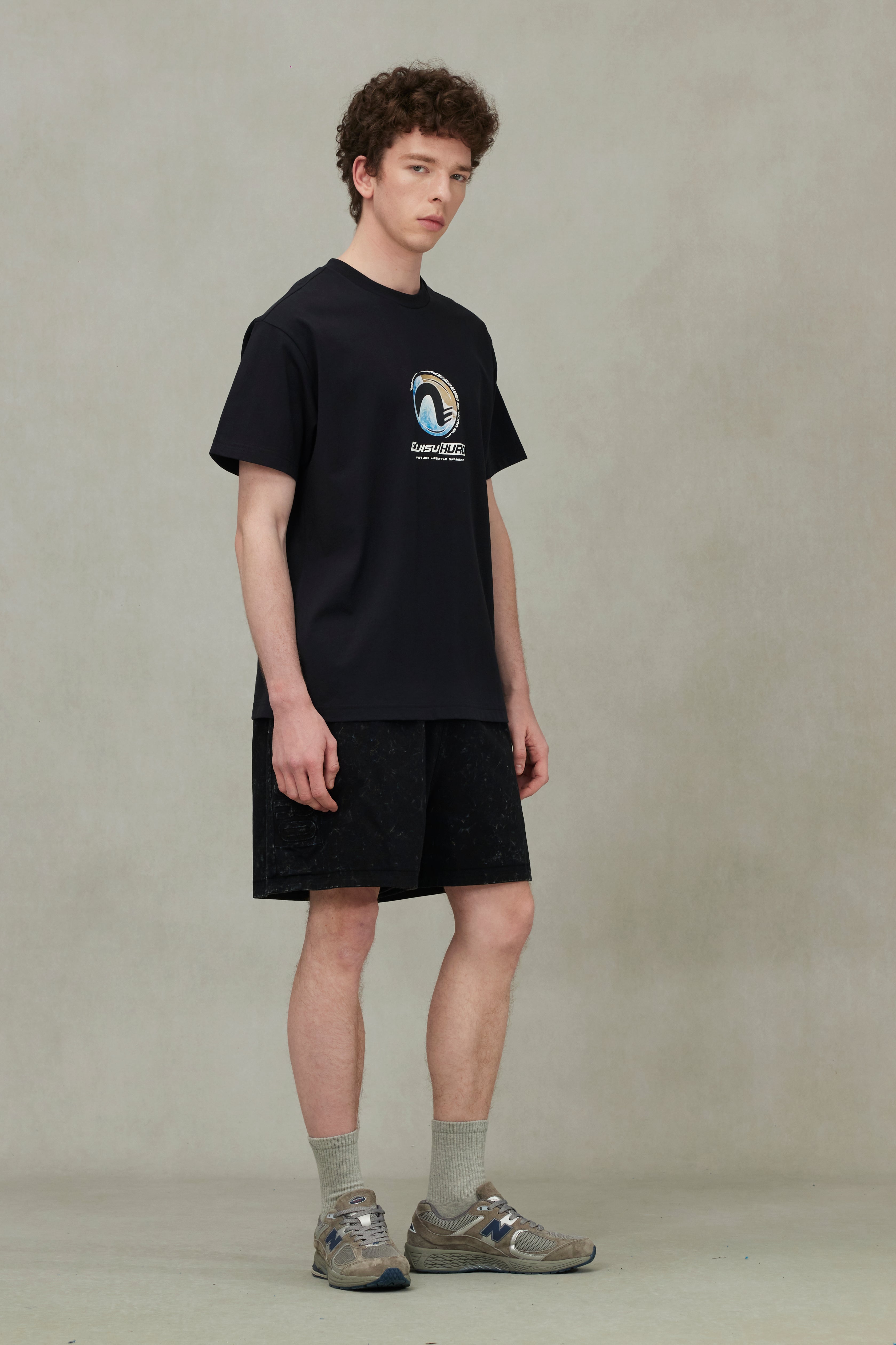 EVISUKURO Motifs Print Regular Fit T-shirt