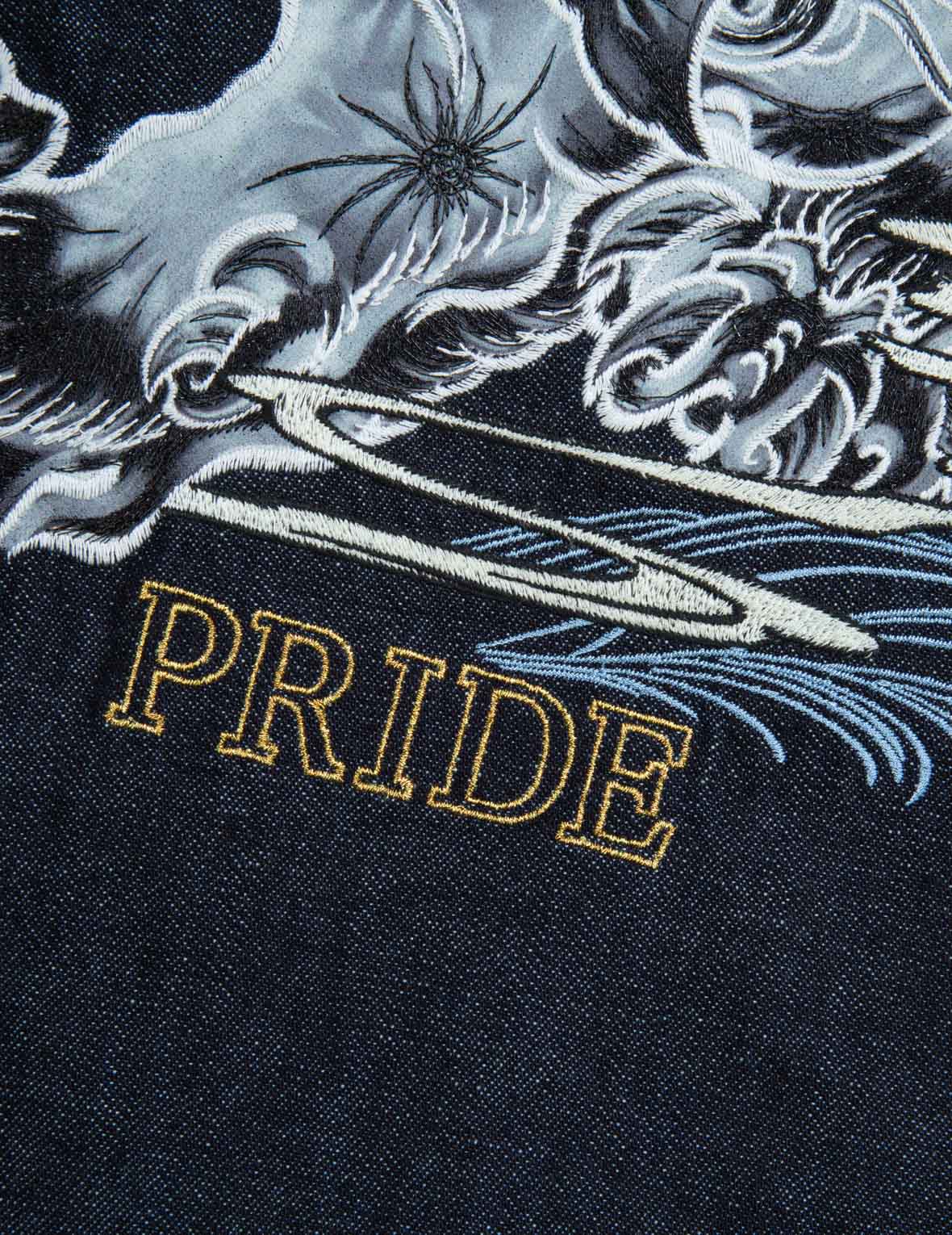 Komainu Framed Graphic Print Denim Shirt
