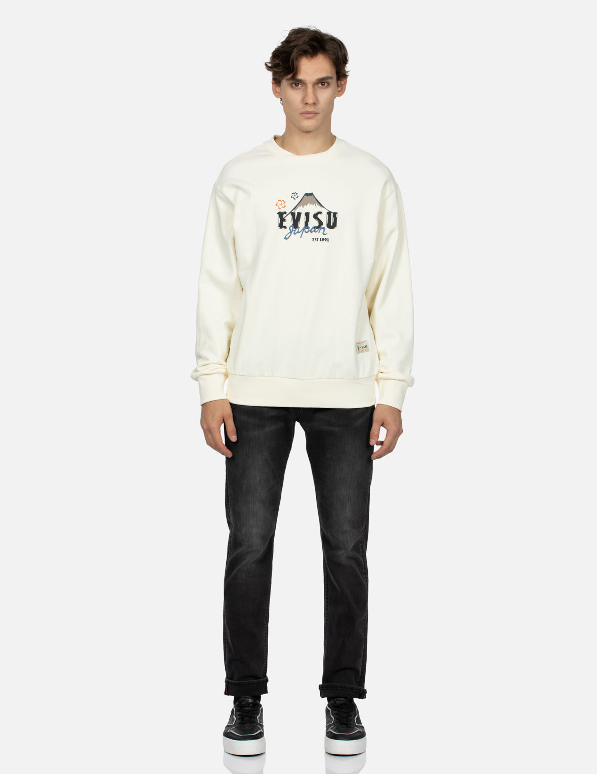 Seagull Print Flex Skinny Denim Jeans #2028