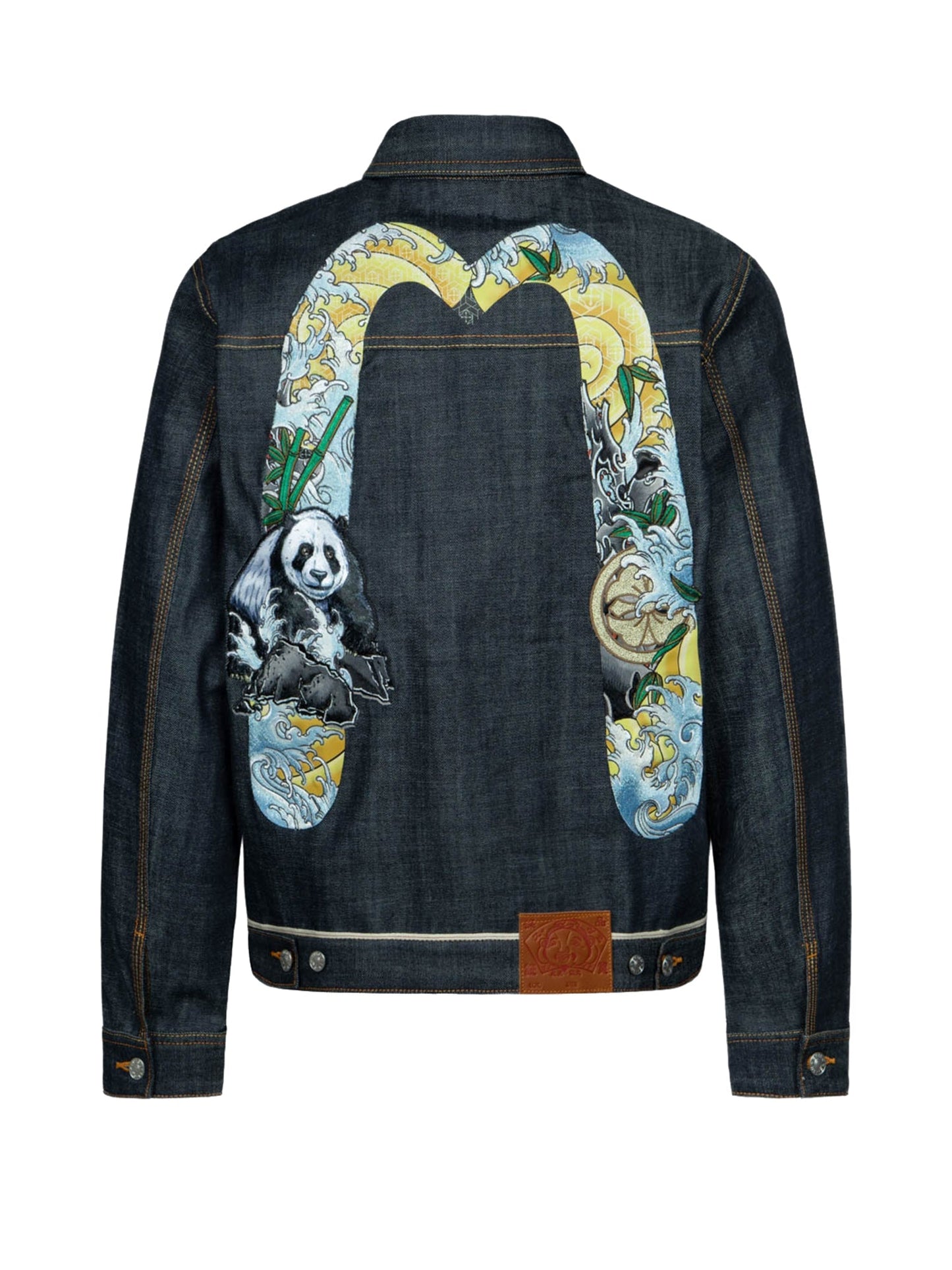 Panda Daicock Embroidery Regular Fit Denim Jacket