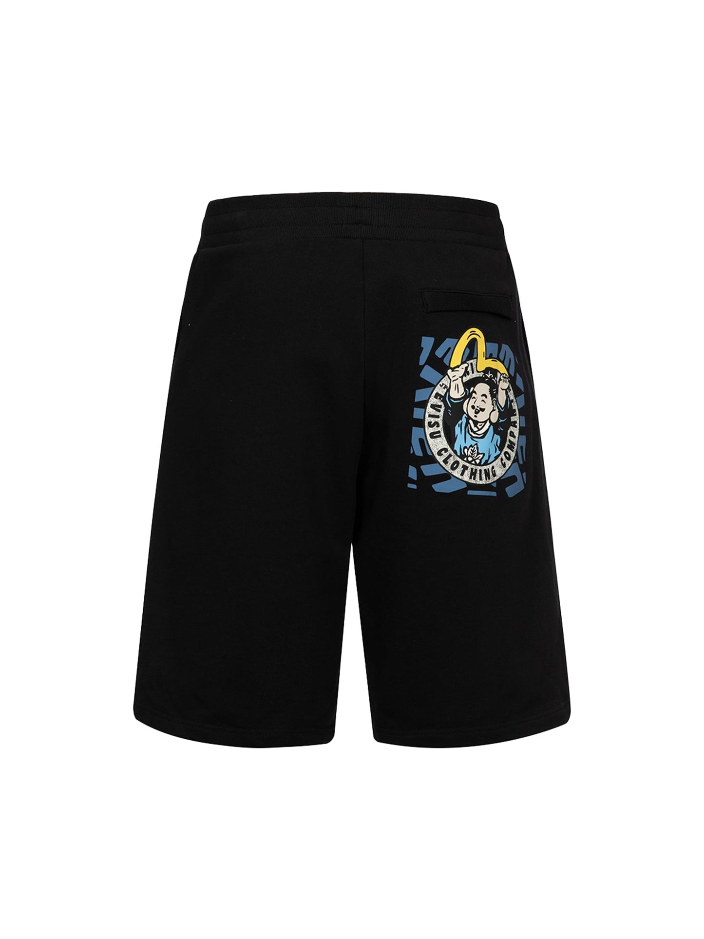 Playful Godhead Print Regular Fit Sweat Shorts