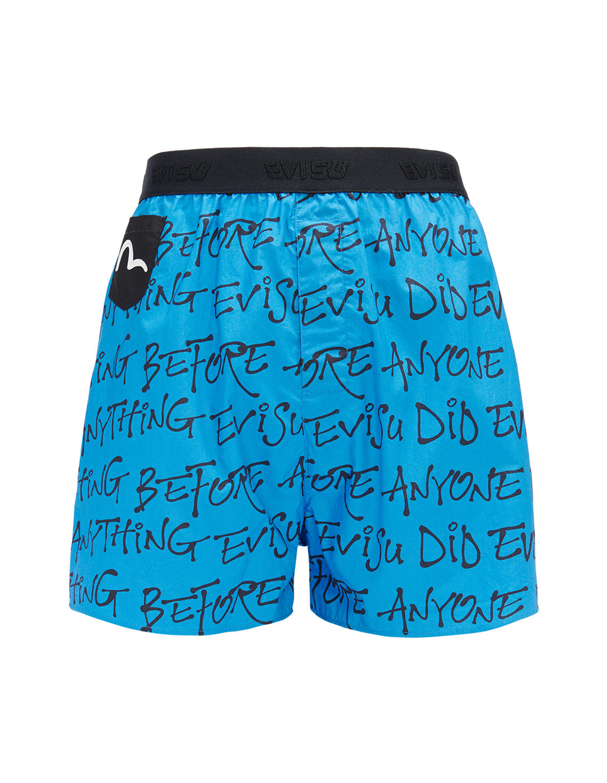 Allover Slogan and Daicock Print Boxer Shorts