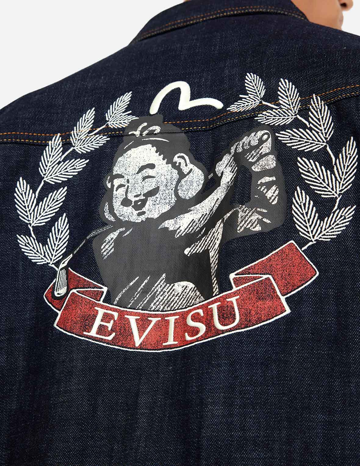 Godhead Golfing Print Regular Fit Denim Jacket