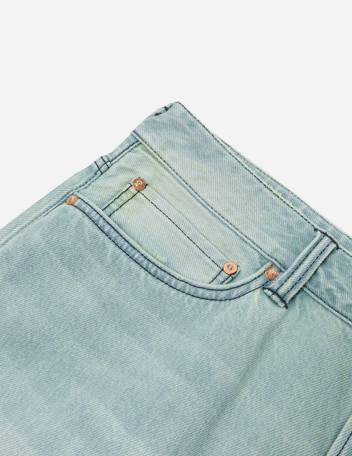 Daicock Print Oversized Denim Shorts