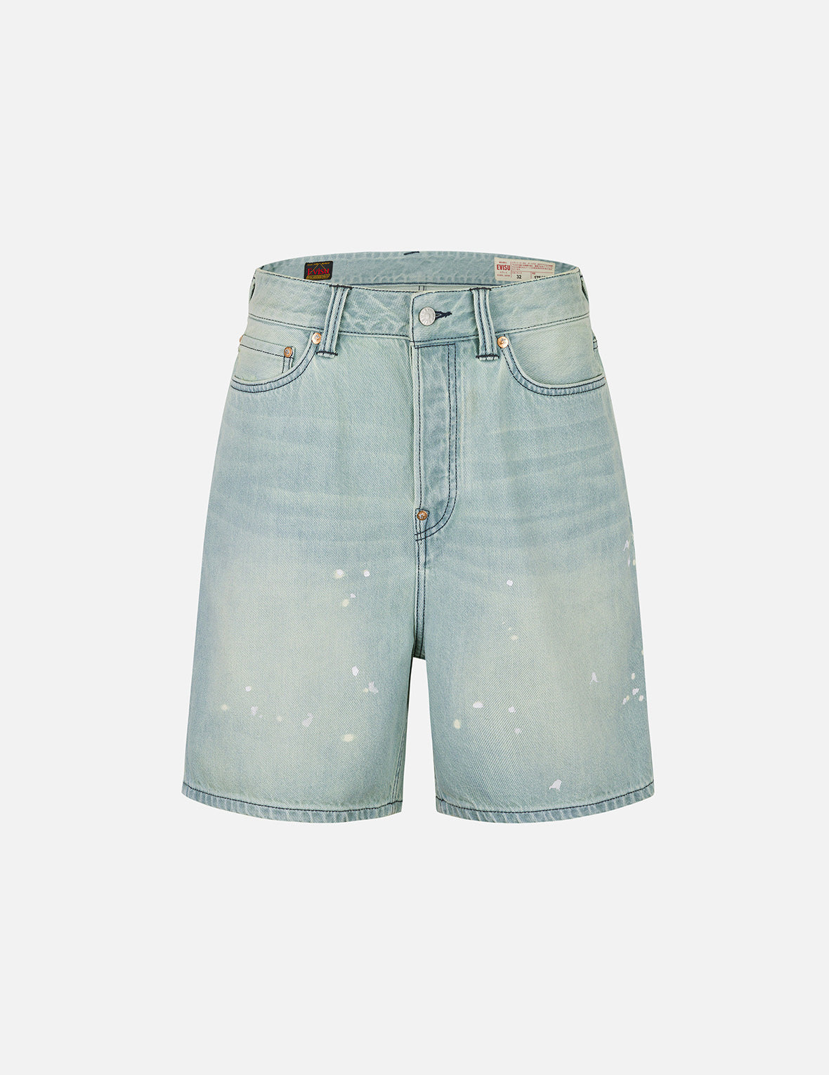 Daicock Print Oversized Denim Shorts