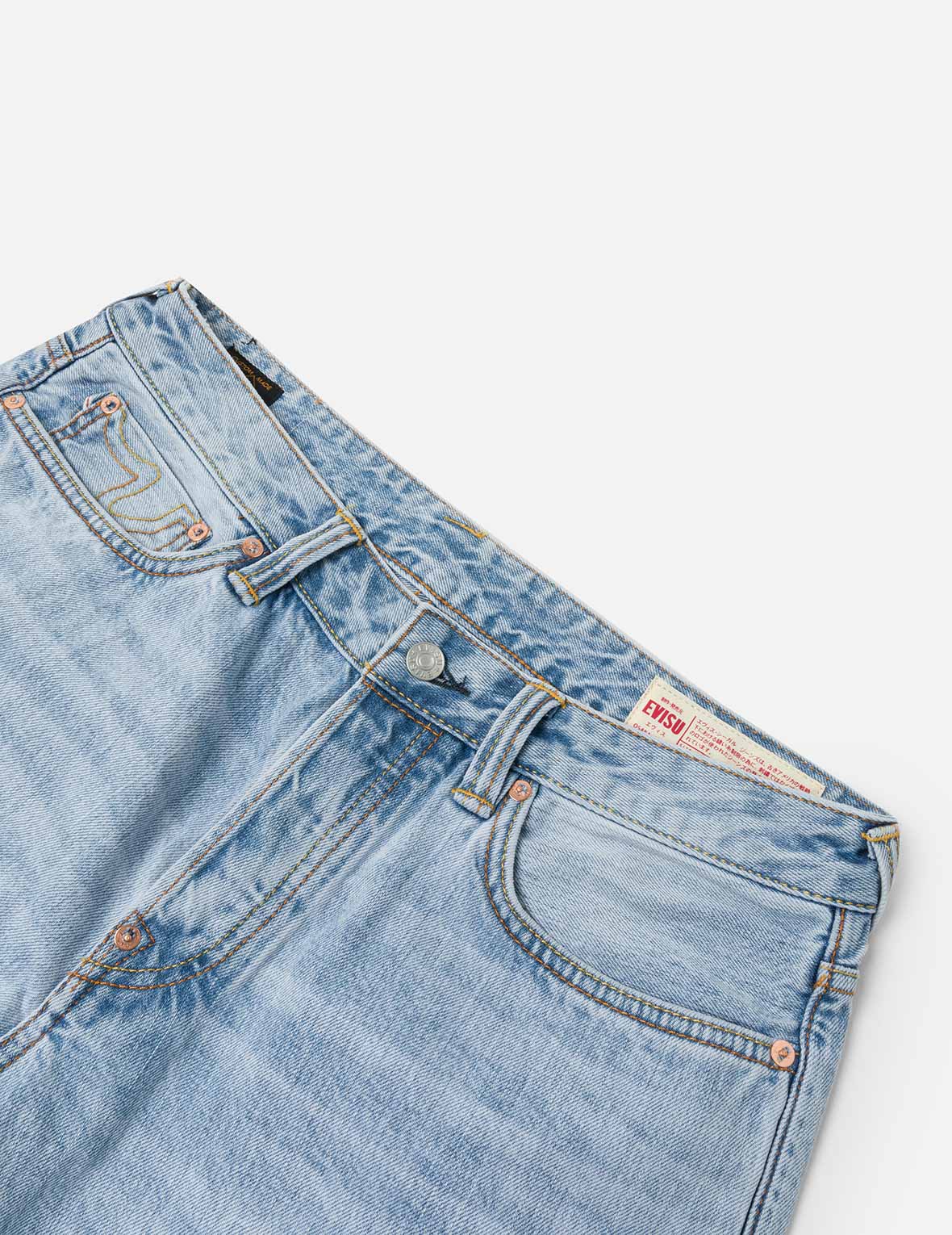 Graffiti-Style Daicock Print Carrot Fit Jeans #2017