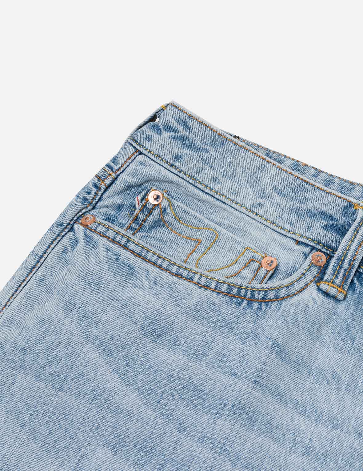 Graffiti-Style Daicock Print Taper Fit Jeans #2017