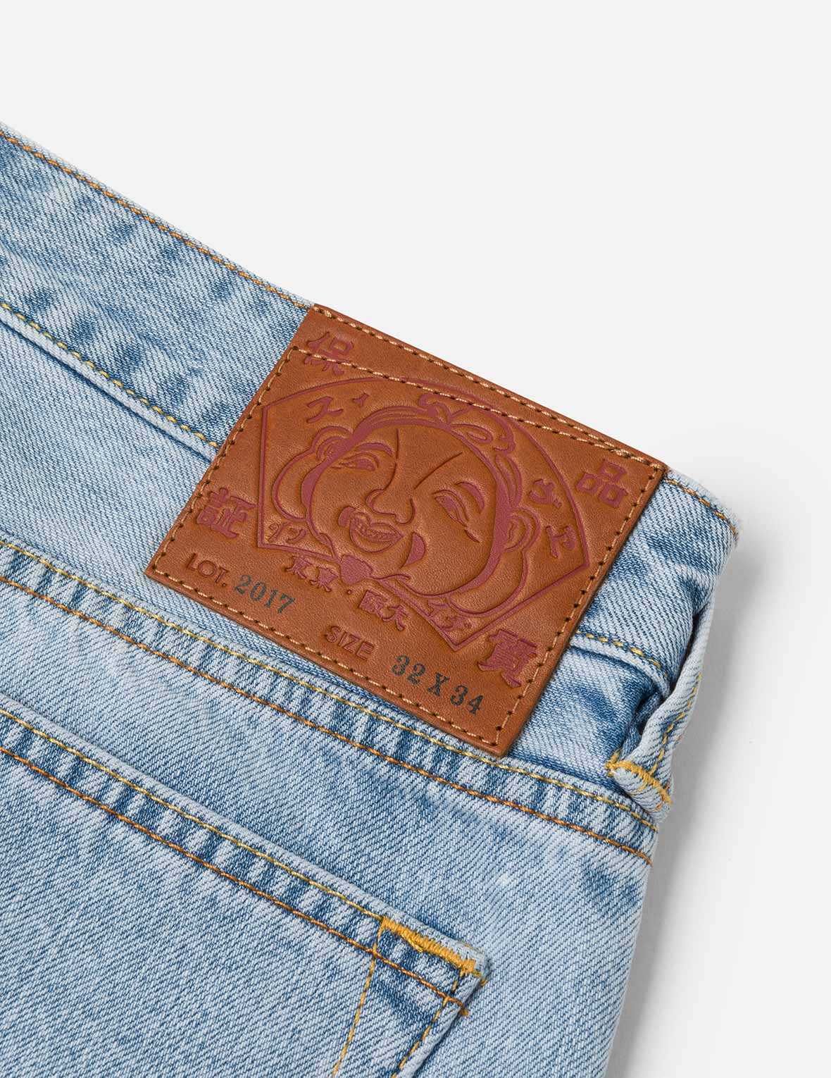 Graffiti-Style Daicock Print Carrot Fit Jeans #2017