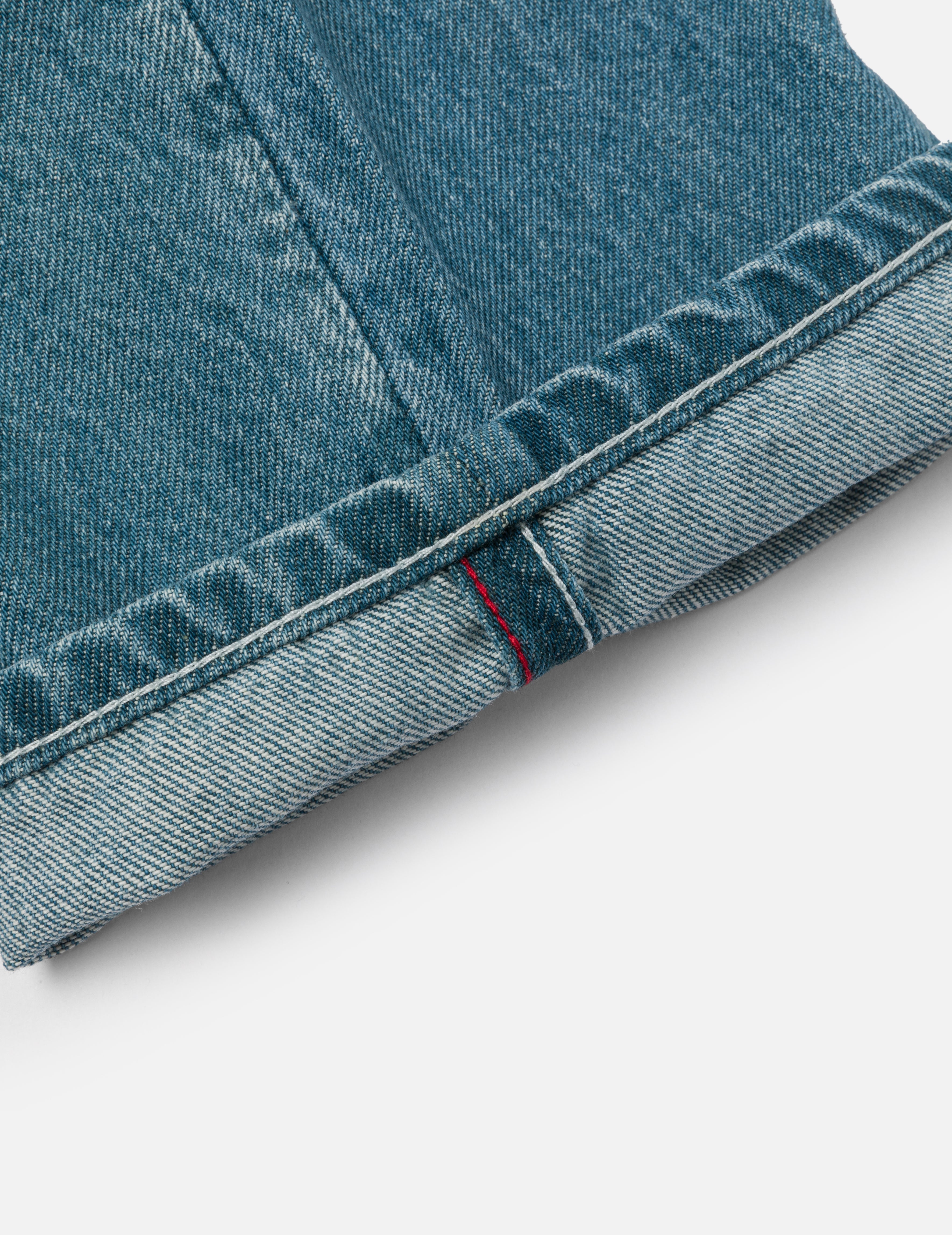Playful Seagull Print Pocket Loose Fit Jeans #2038
