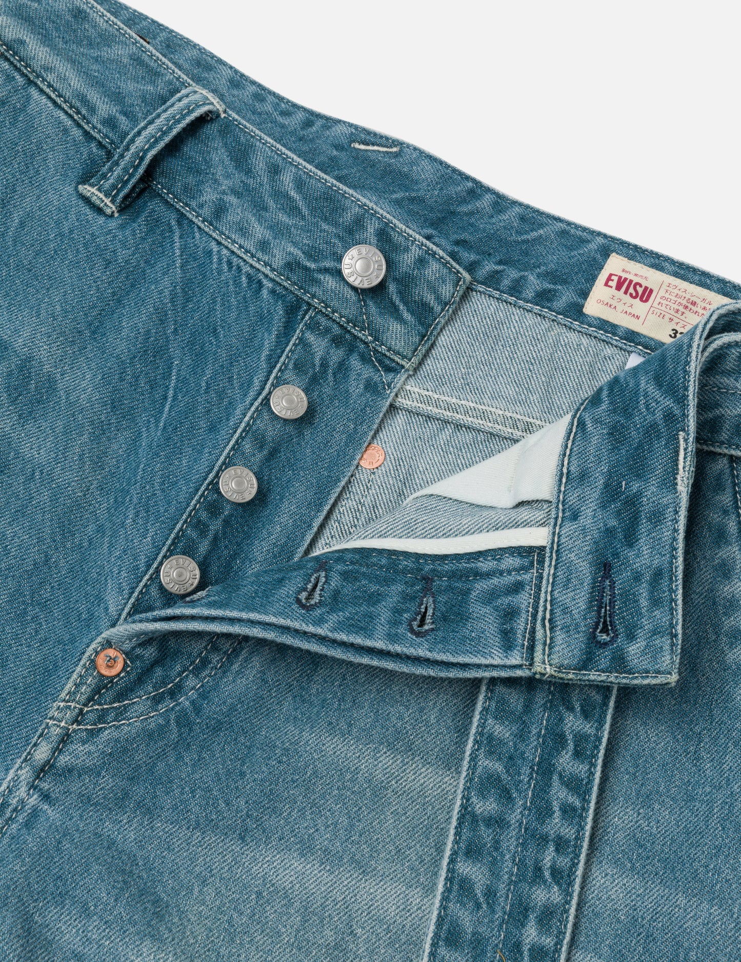 Playful Seagull Print Pocket Loose Fit Jeans #2038