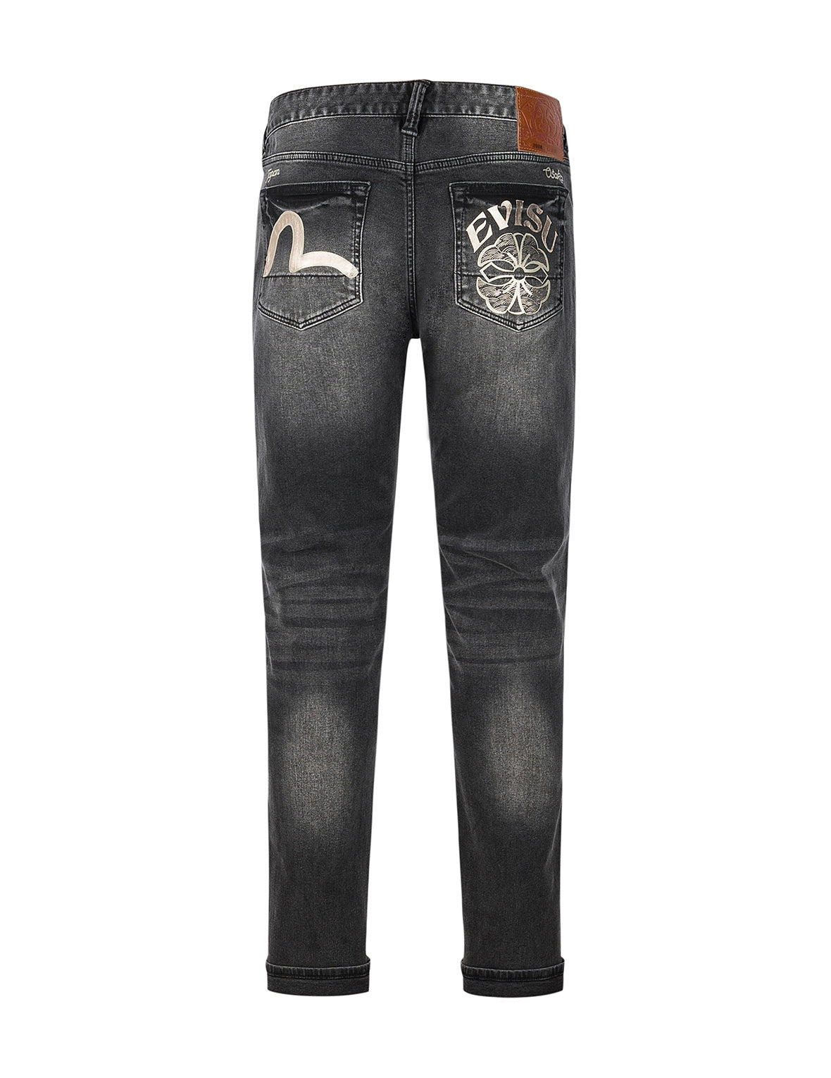 Seagull and Kamon Print Flex Skinny Denim Jeans #2028