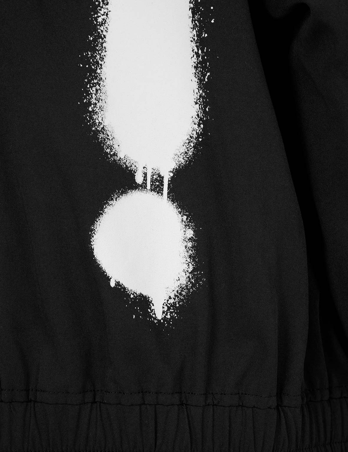 Graffiti Daicock Print Boxy Fit Zip Up Jacket