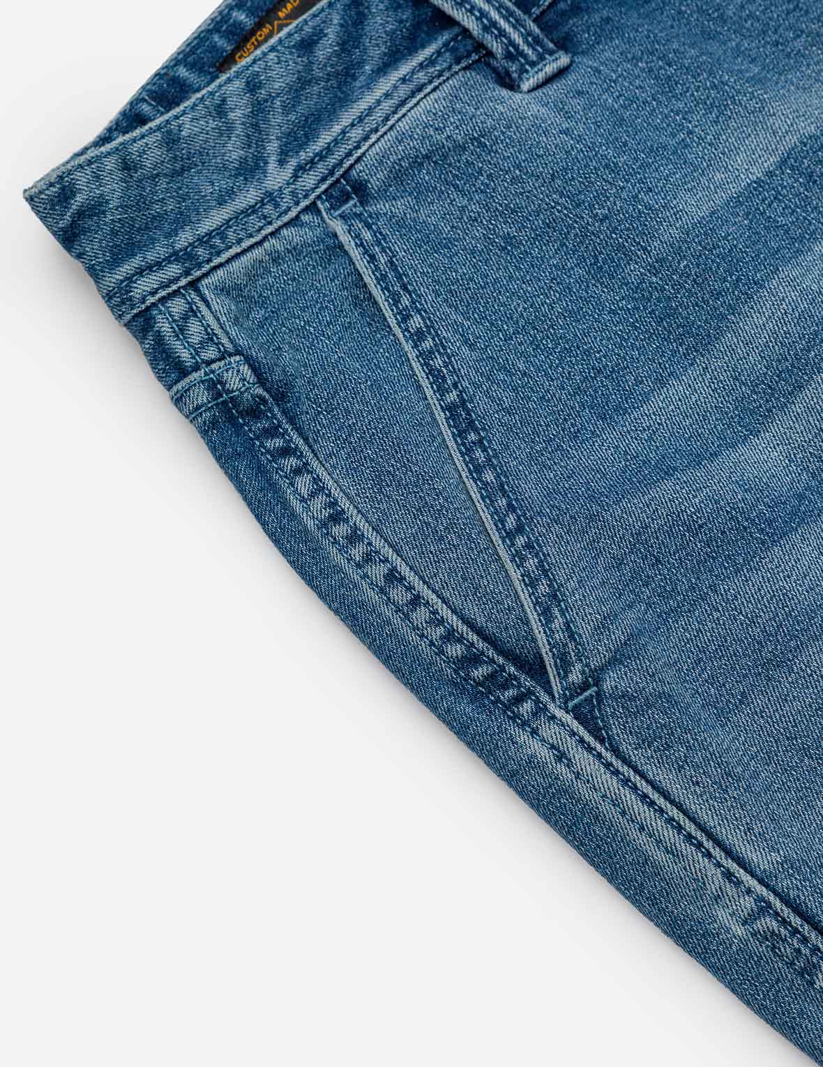 Seagull and Logo Print Loose Fit Denim Joggers