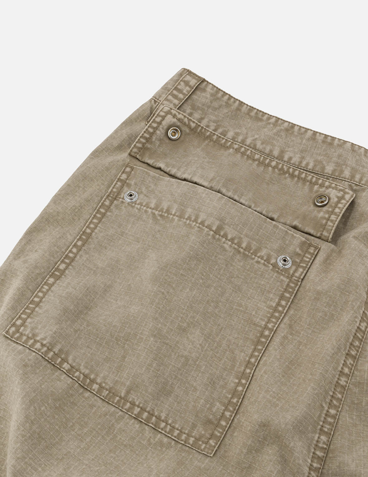 Seagull and Kamon Embroidery Straight Fit Woven Joggers