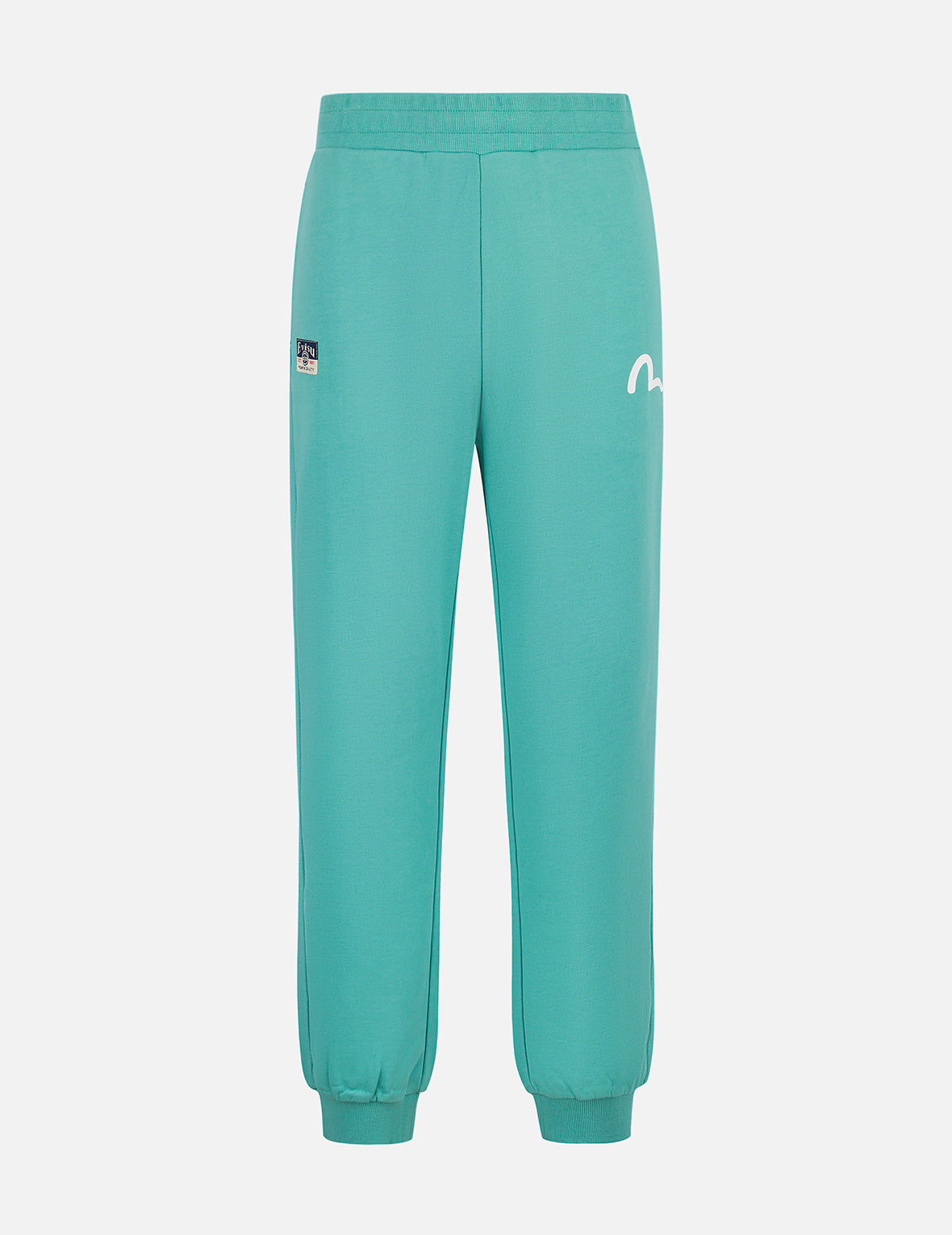 Spray-dyed Seagull and Logo Print Straight Fit Sweatpants