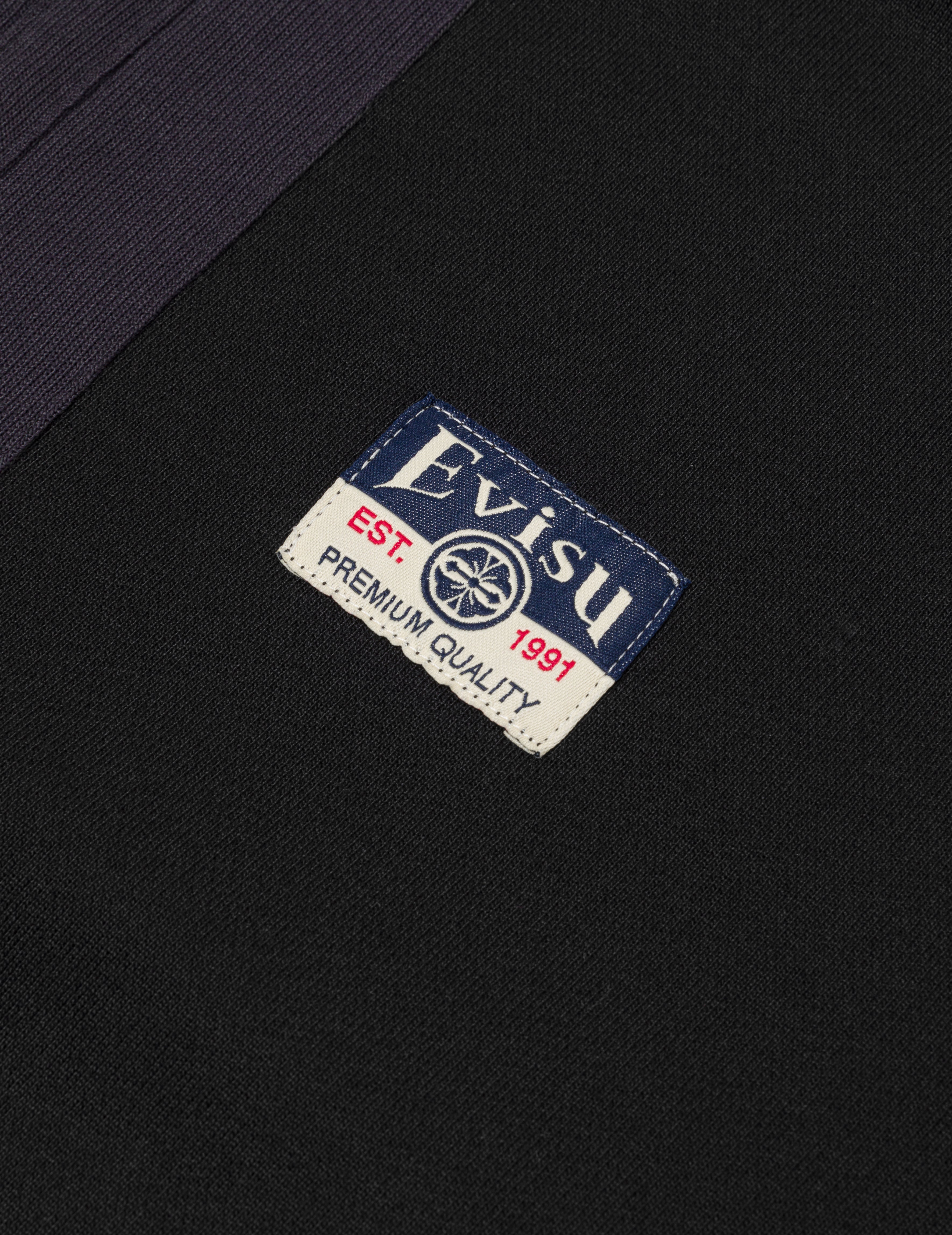 Panel Blocking with Colorful Logo Print Relax Fit Sweatpants