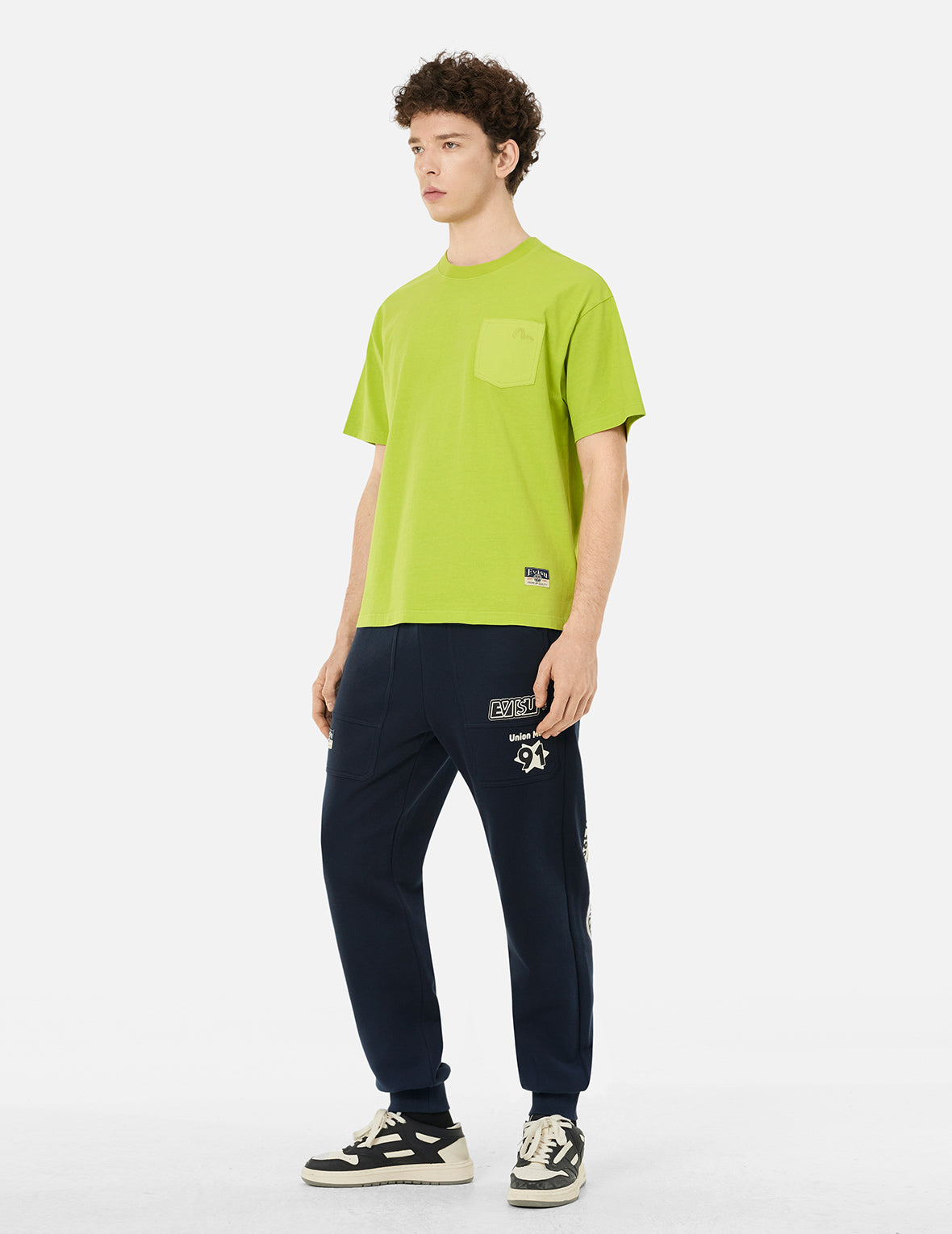 Logo and Daicock Print Relax Fit Sweatpants