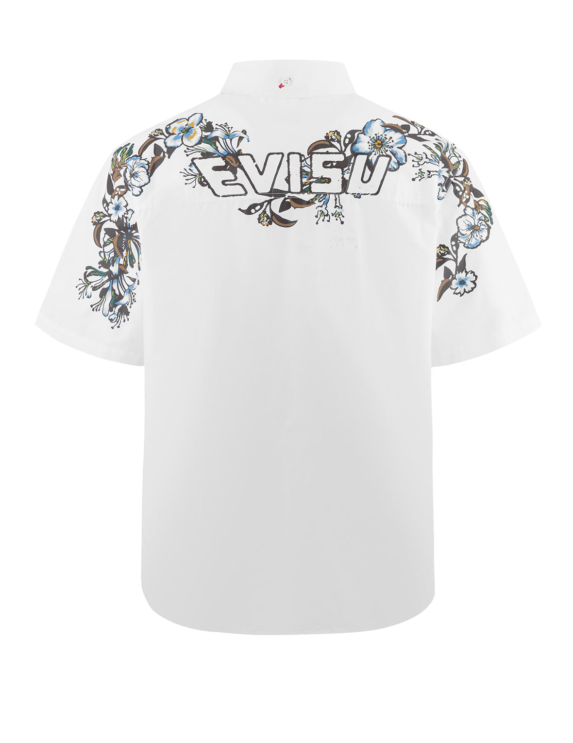 Floral and Logo Daicock Print Relax Fit Short-Sleeve Shirt