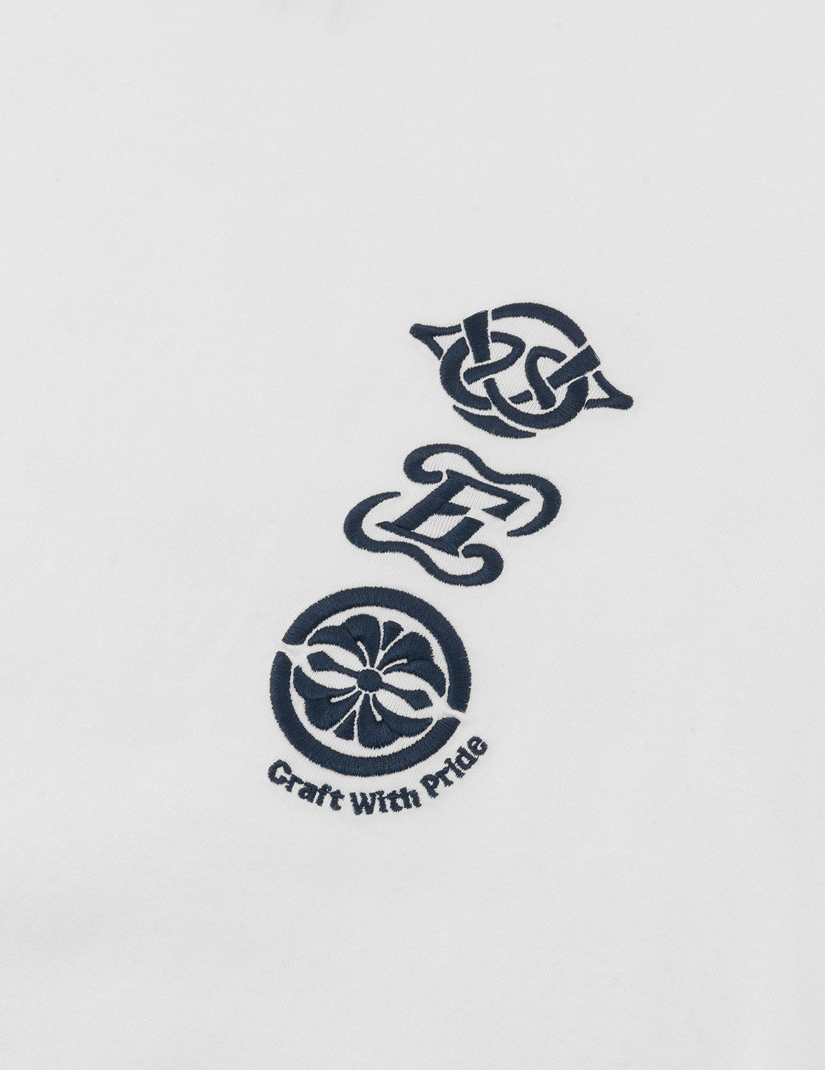 Seagull Embroidery and Multi-logo Print Regular Fit T-shirt