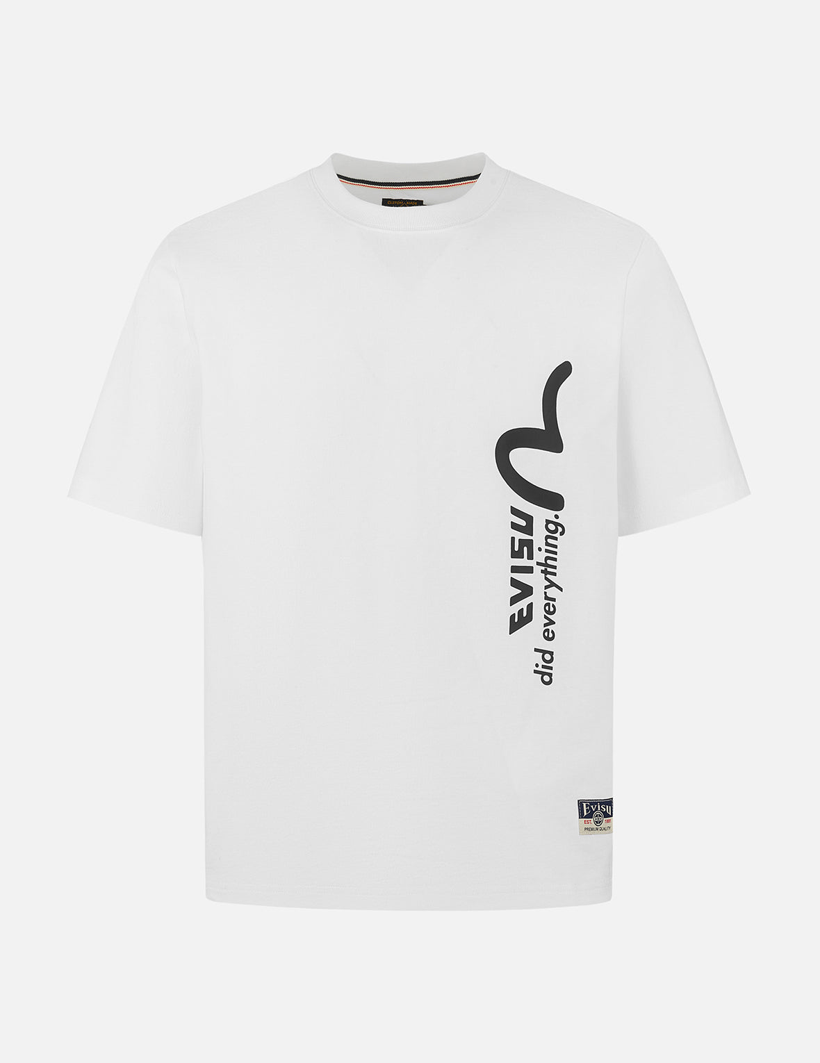 Logo and Slogan Print Regular Fit T-shirt