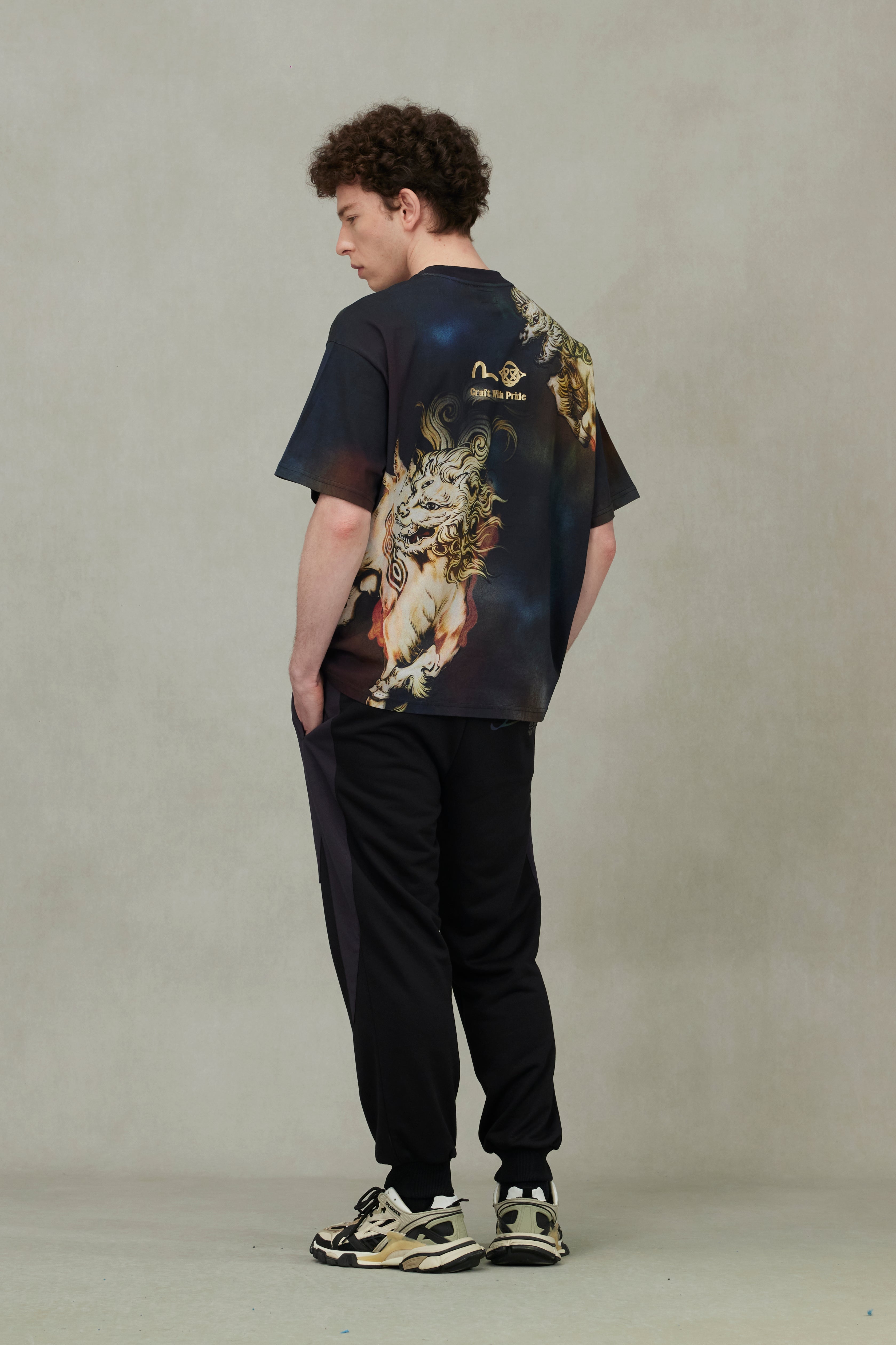 Hakutaku Print Loose Fit T-Shirt