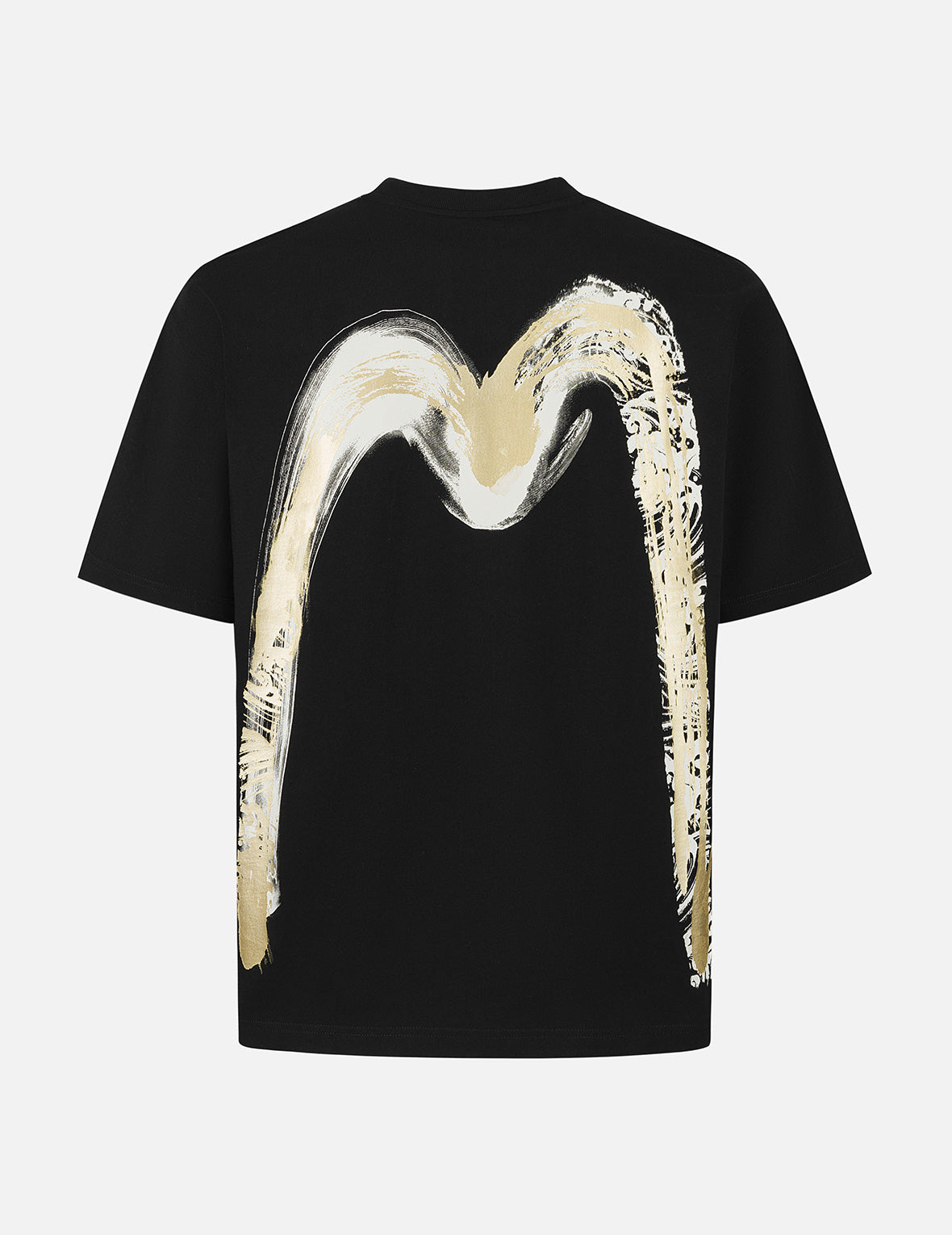 Artistic Brush Daicock Print Relax Fit T-Shirt