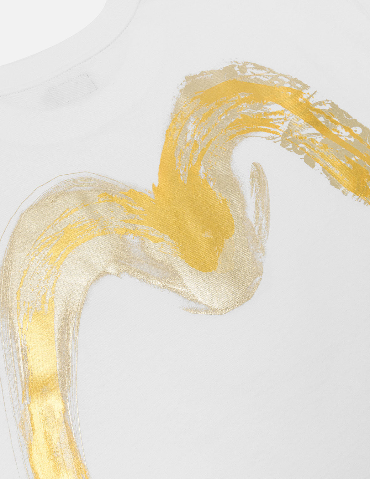 Artistic Brush Daicock Print Relax Fit T-Shirt