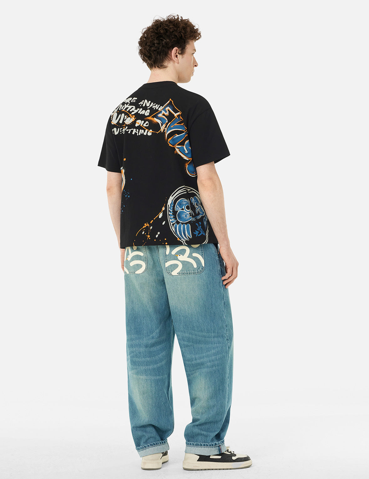 Graffiti Print Relax Fit T-Shirt