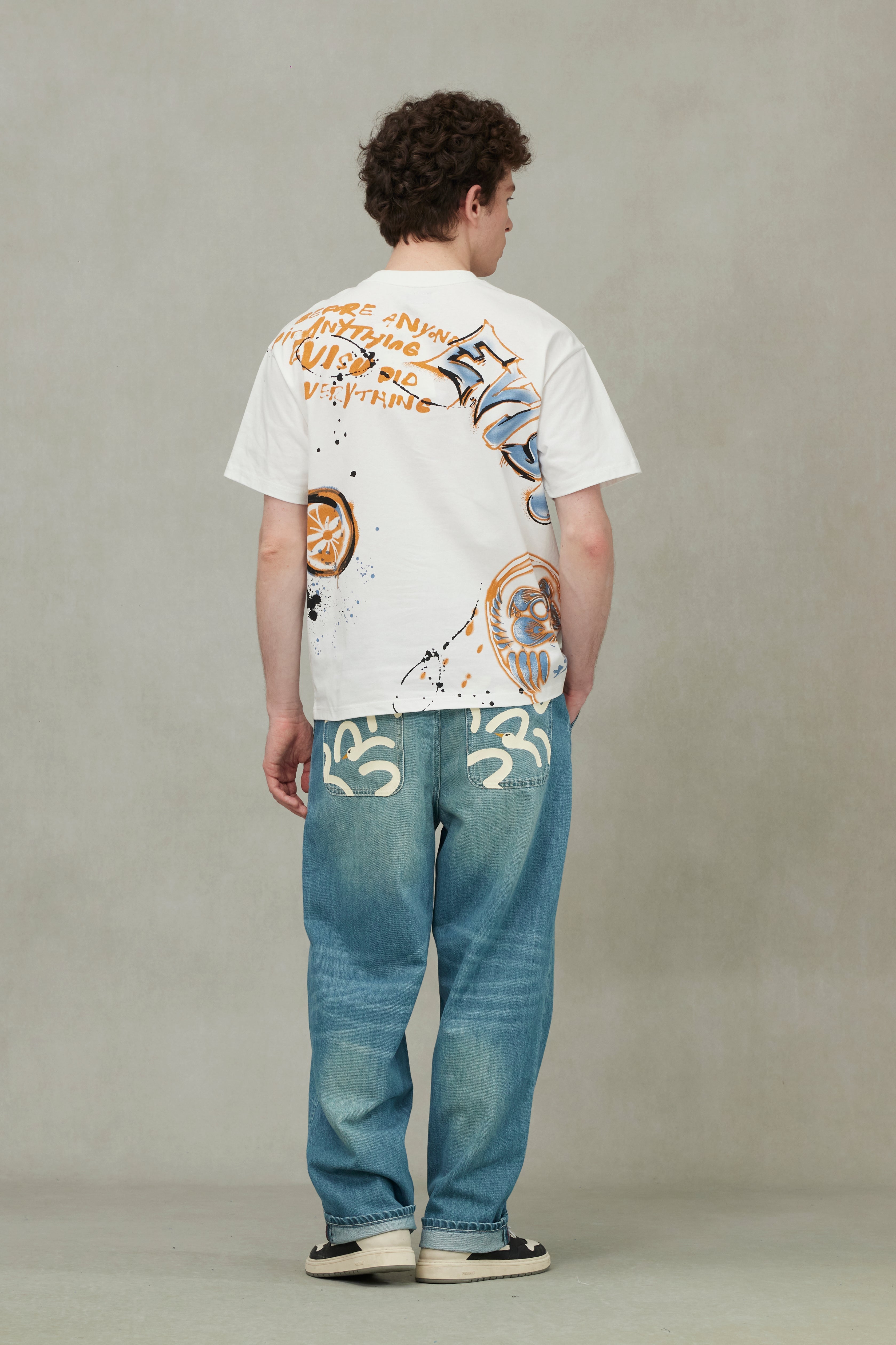 Graffiti Print Relax Fit T-Shirt