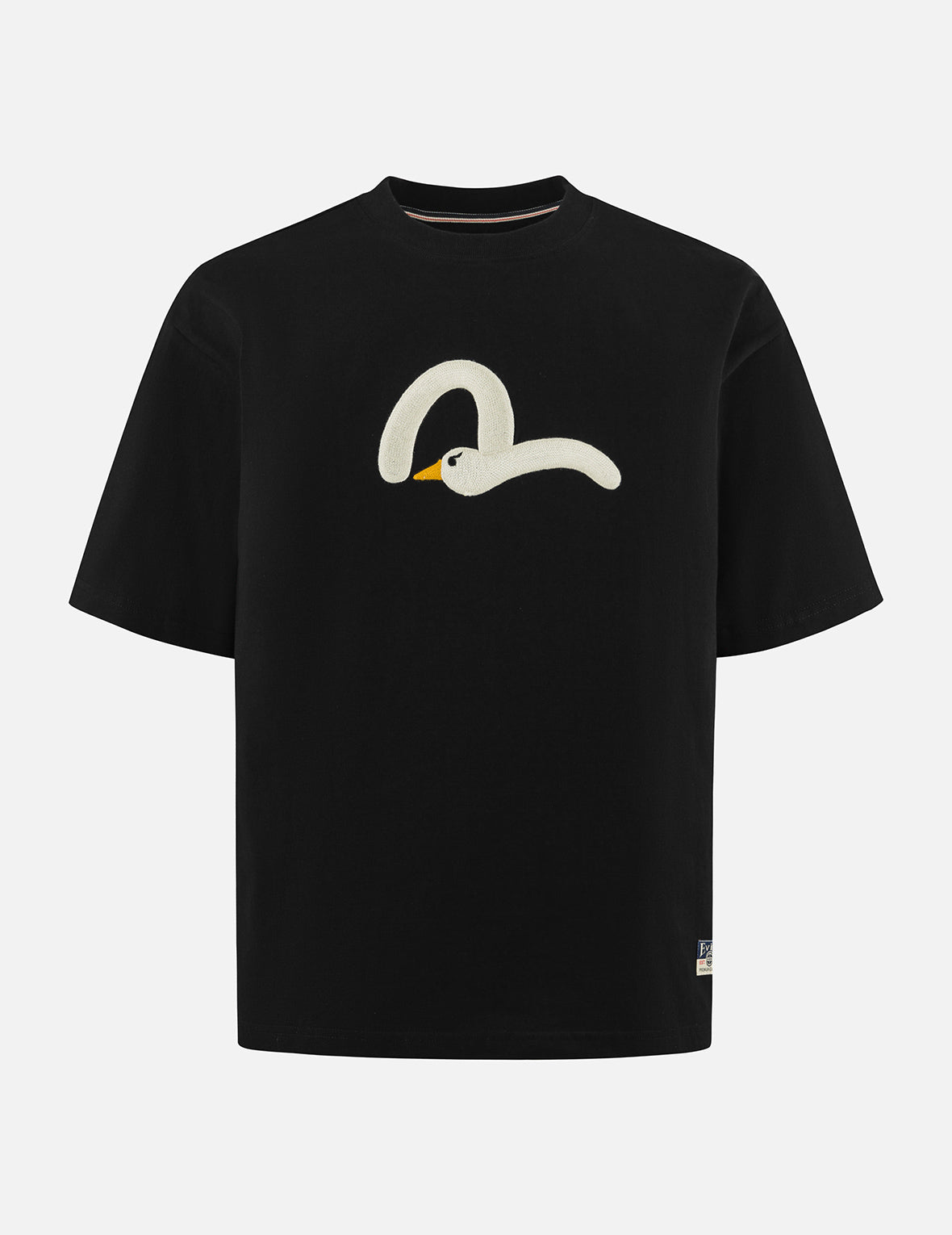 Playful Seagull Embroidery Relax Fit T-Shirt