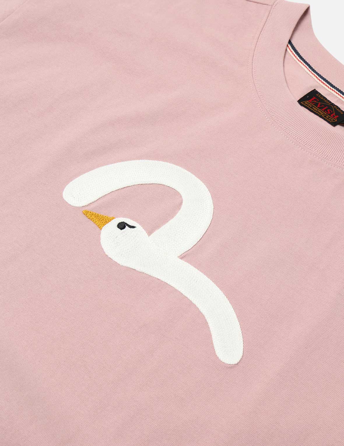 Playful Seagull Embroidery Relax Fit T-Shirt