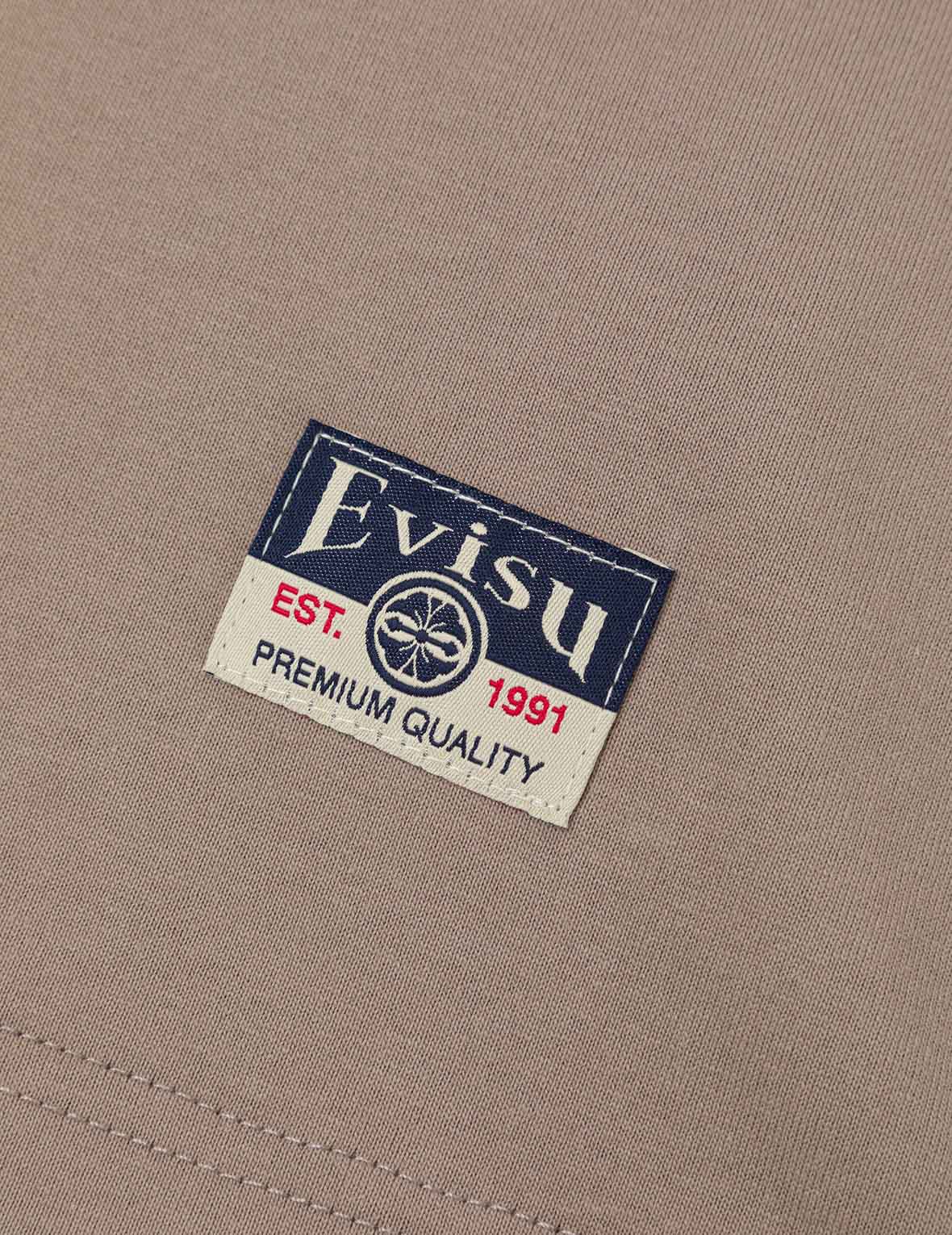 Daruma and Logo Embroidery Relax Fit T-shirt