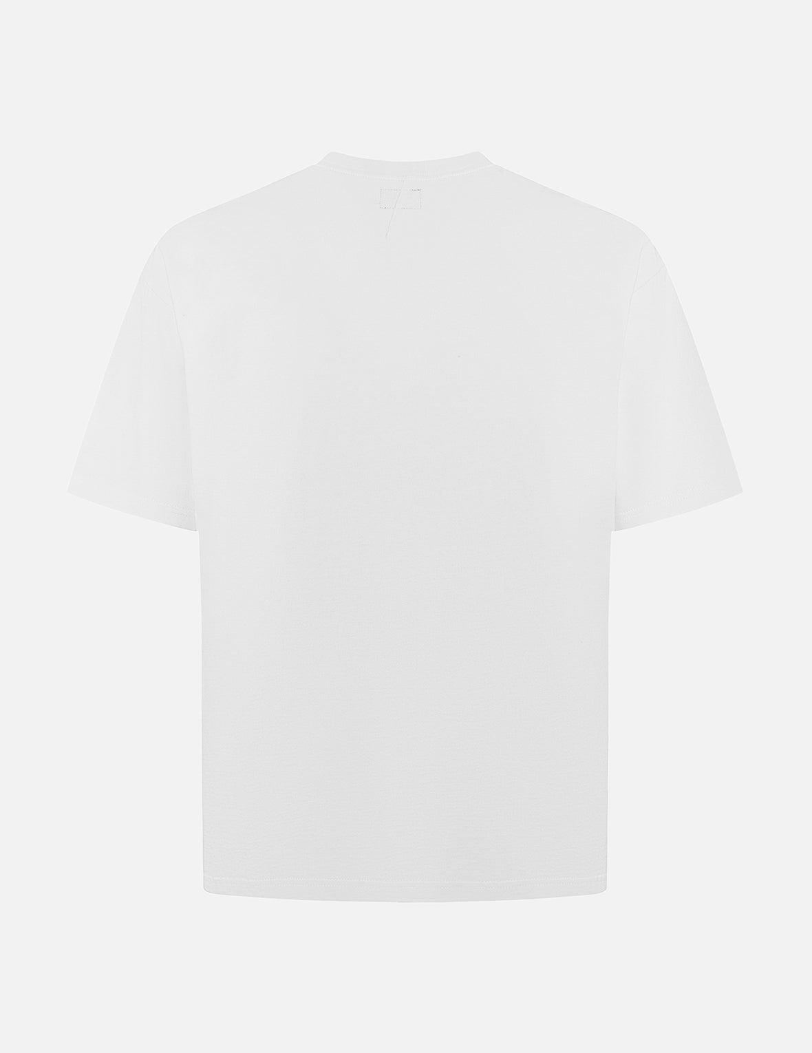 达摩和商标刺绣宽版休闲T恤