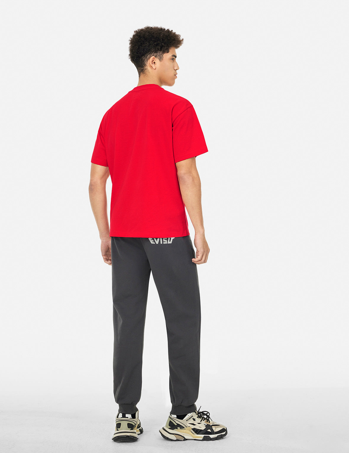 Seagull Print with Logo Embroidery Relax Fit T-Shirt