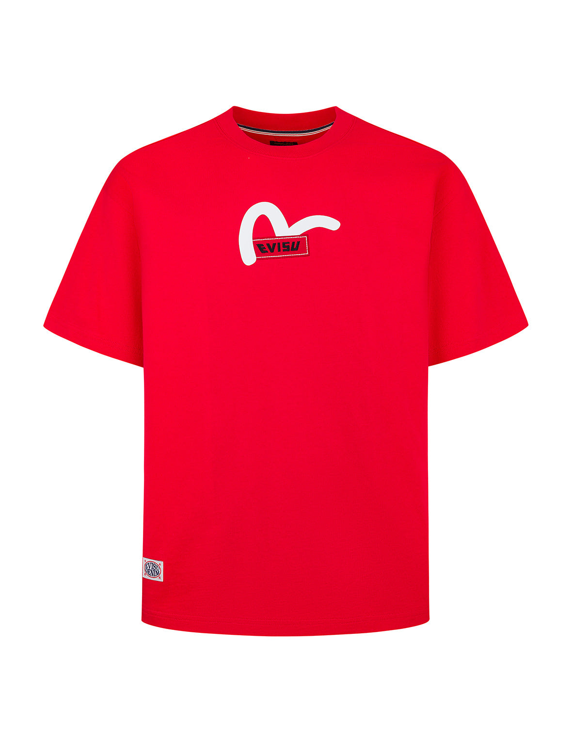 Seagull Print with Logo Embroidery Relax Fit T-Shirt