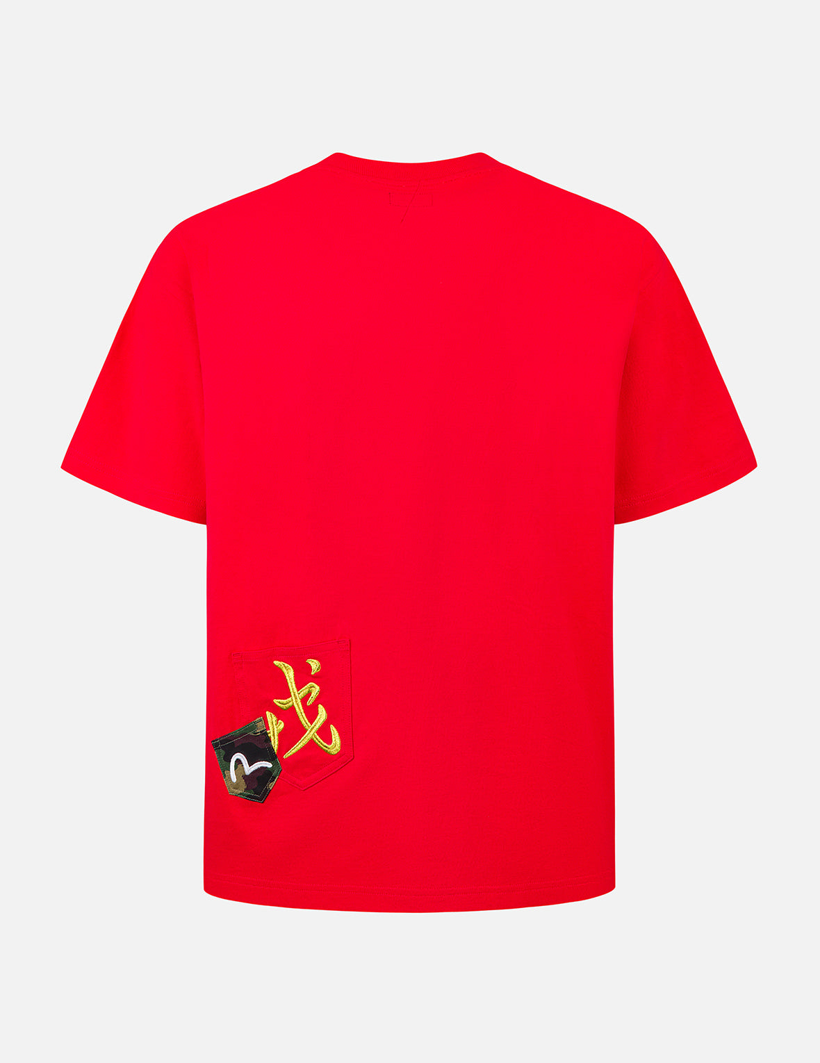 Multi-embroidery and Multi-pocket Relax Fit T-shirt
