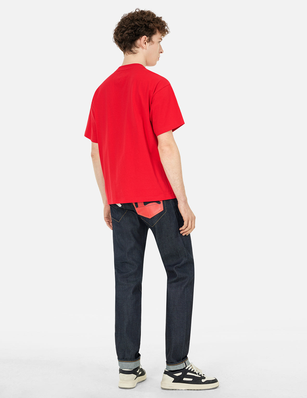 Seagull Print and Stitched Logo Embroidery Relax Fit T-shirt