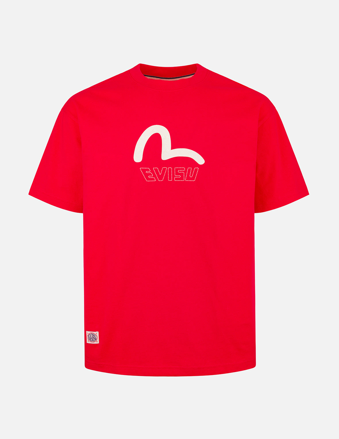 Seagull Print and Stitched Logo Embroidery Relax Fit T-shirt