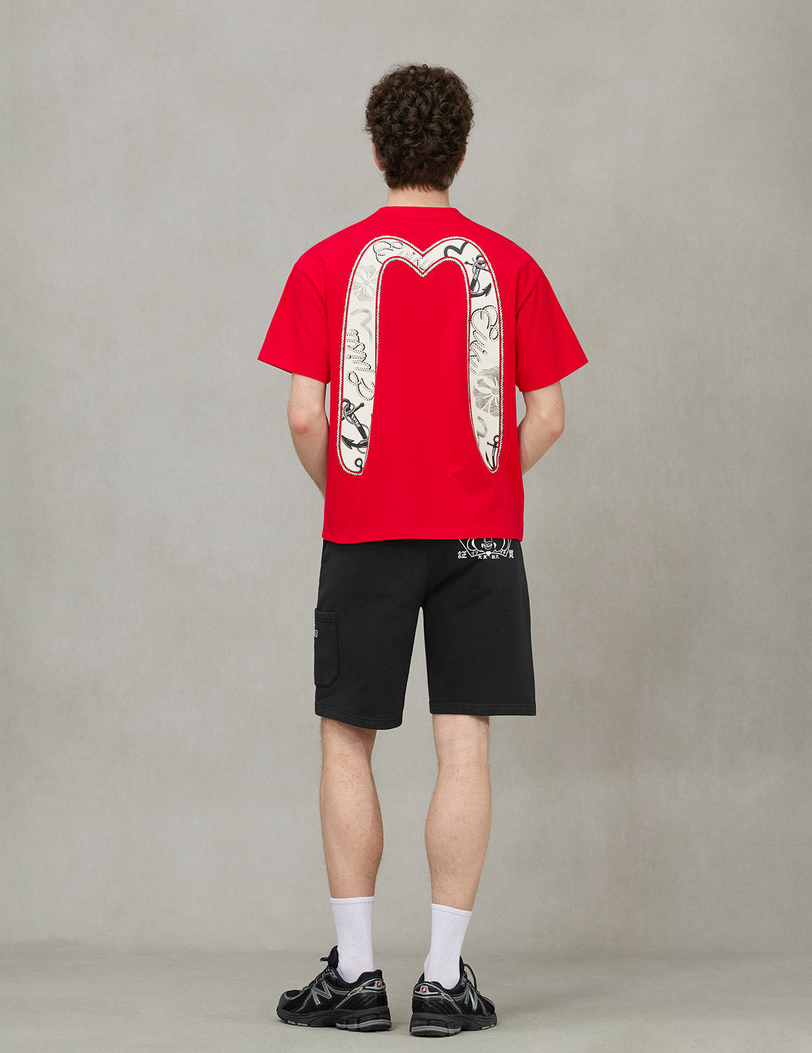 Twisted Rope and Daicock Anchor Print Relax Fit T-shirt