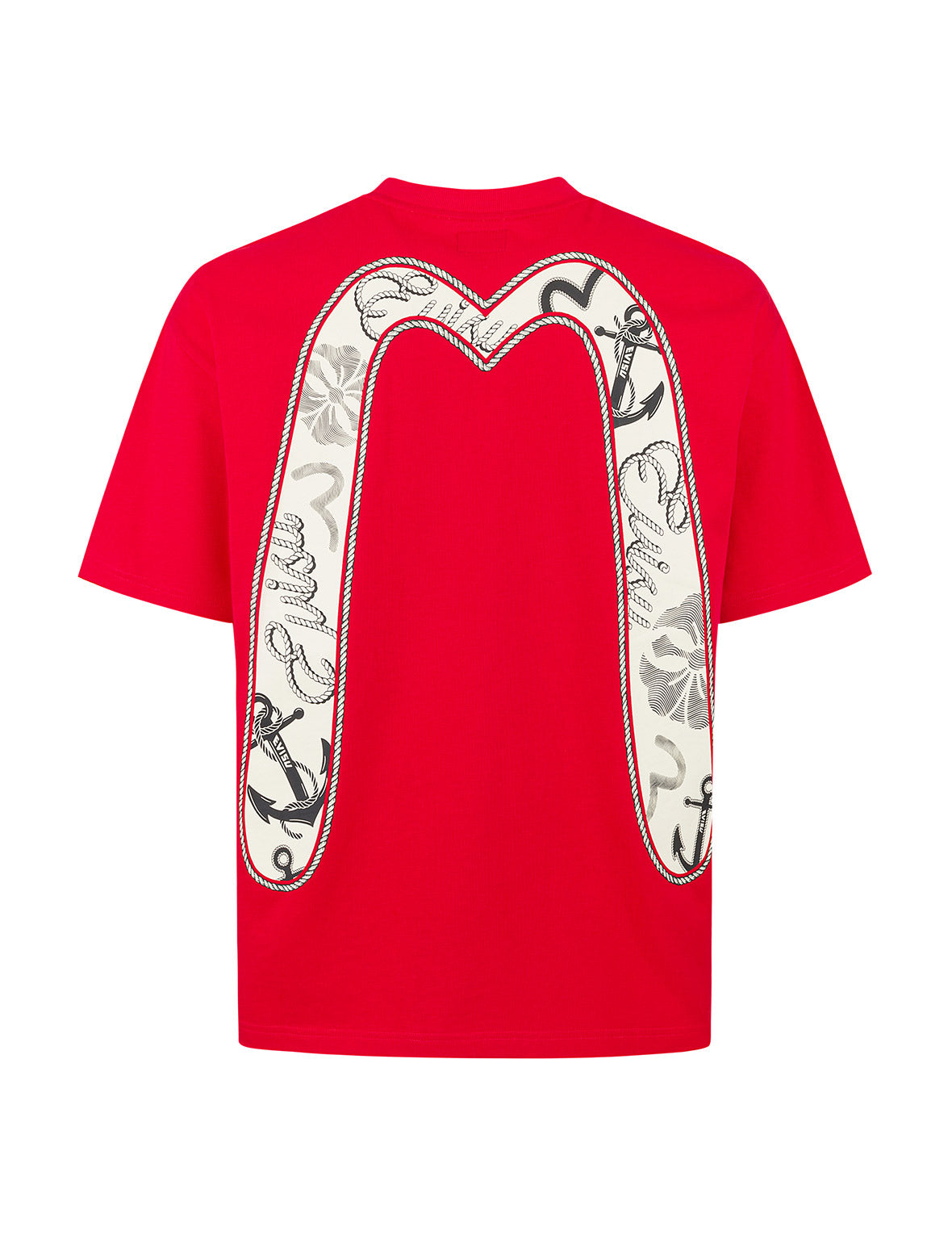 Twisted Rope and Daicock Anchor Print Relax Fit T-shirt