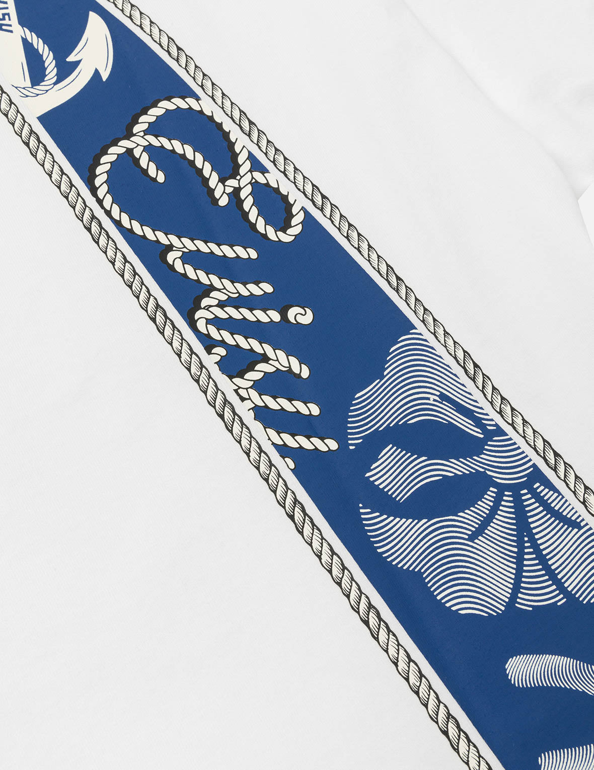 Twisted Rope and Daicock Anchor Print Relax Fit T-shirt