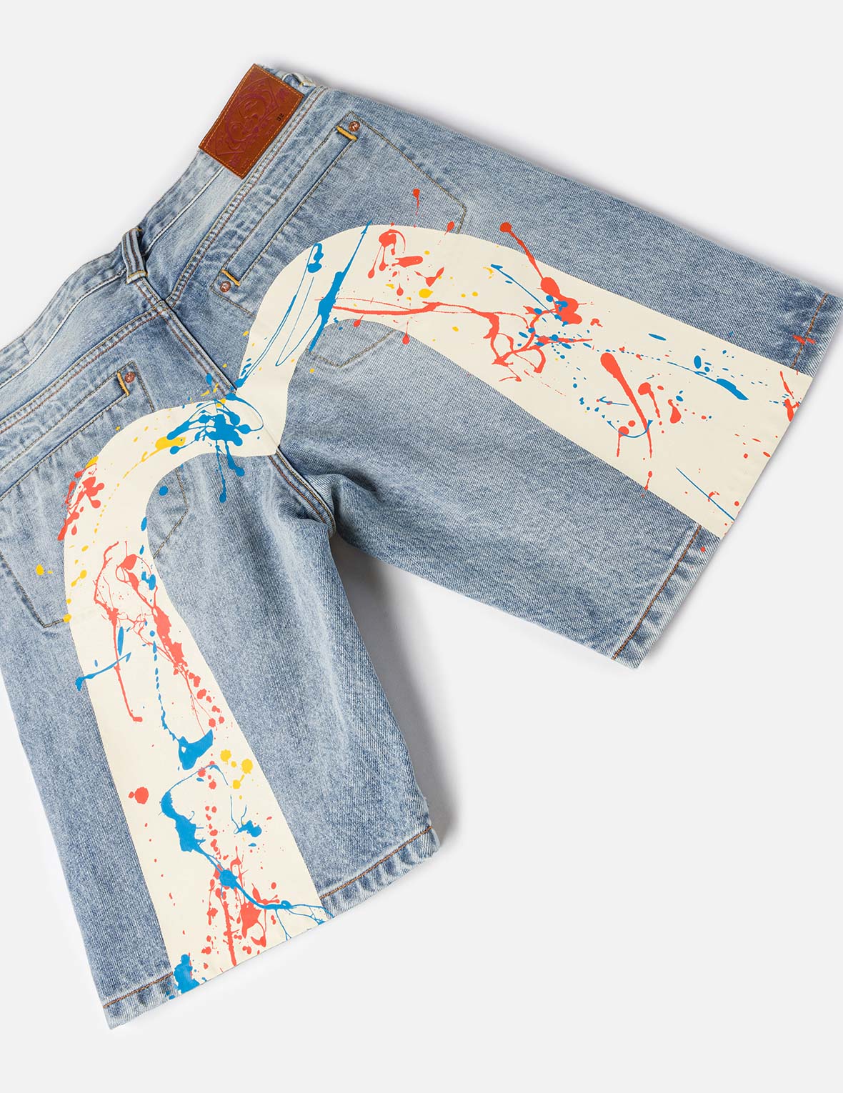 Daicock Spray Dye Denim Shorts