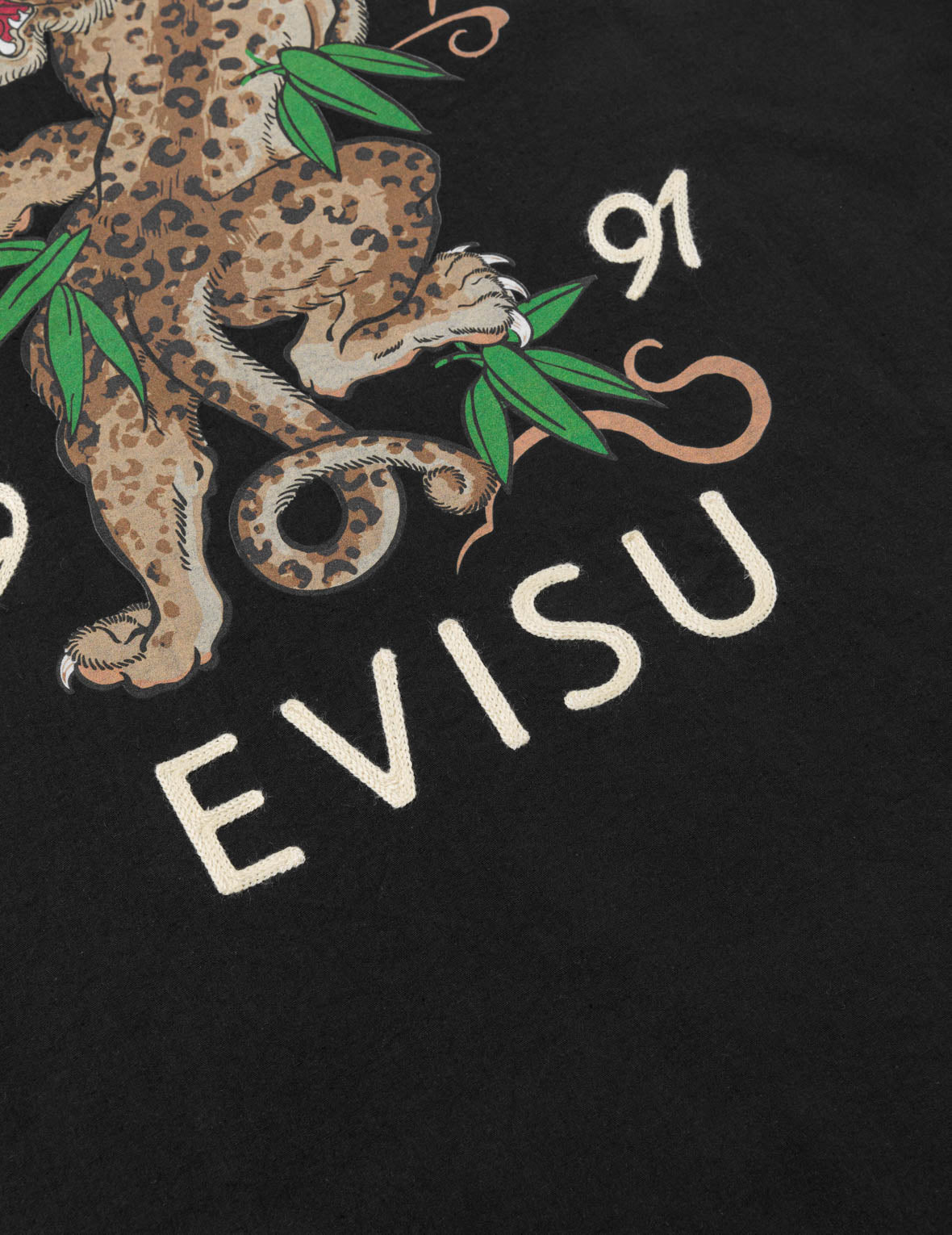 Leopard Print Logo Embroidery Shirt