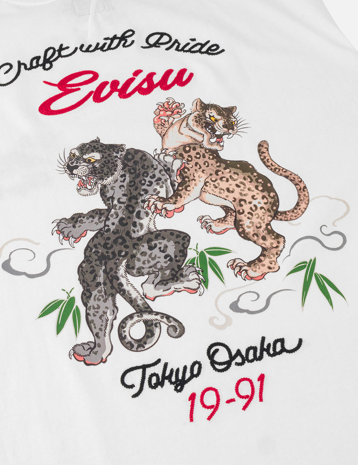 Duo Leopard Printed Embroidery T-Shirt