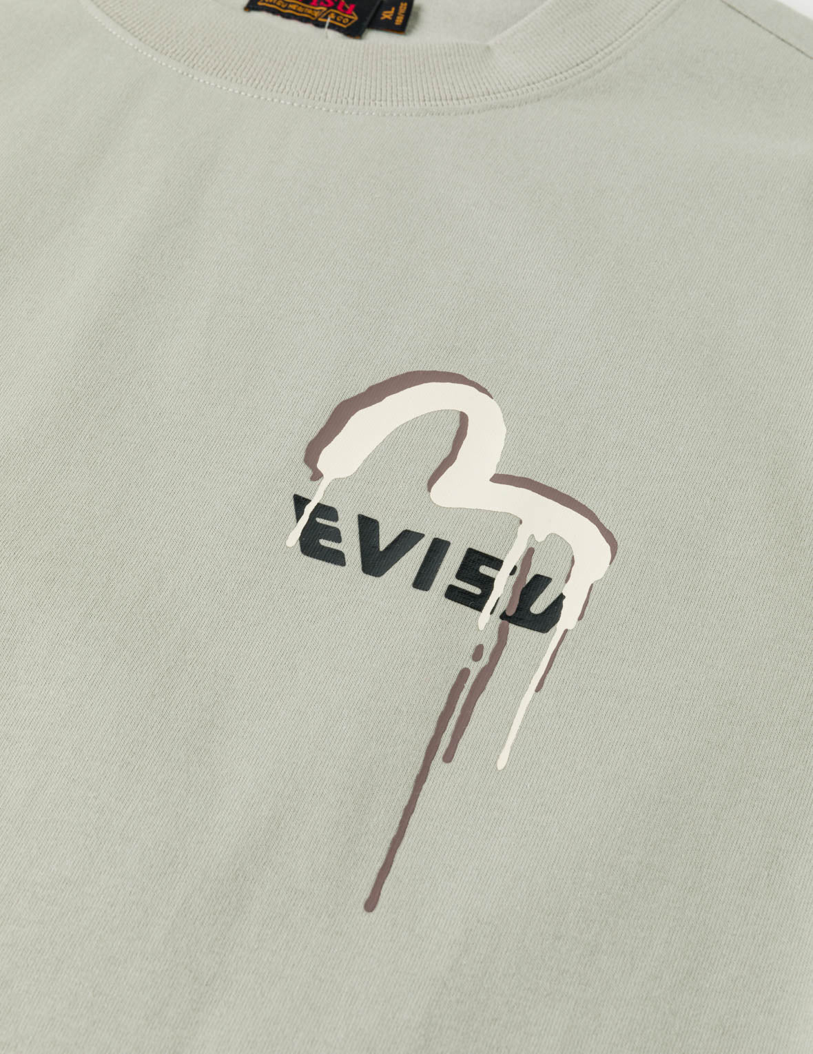 涂鸦标志及佛头印花T恤