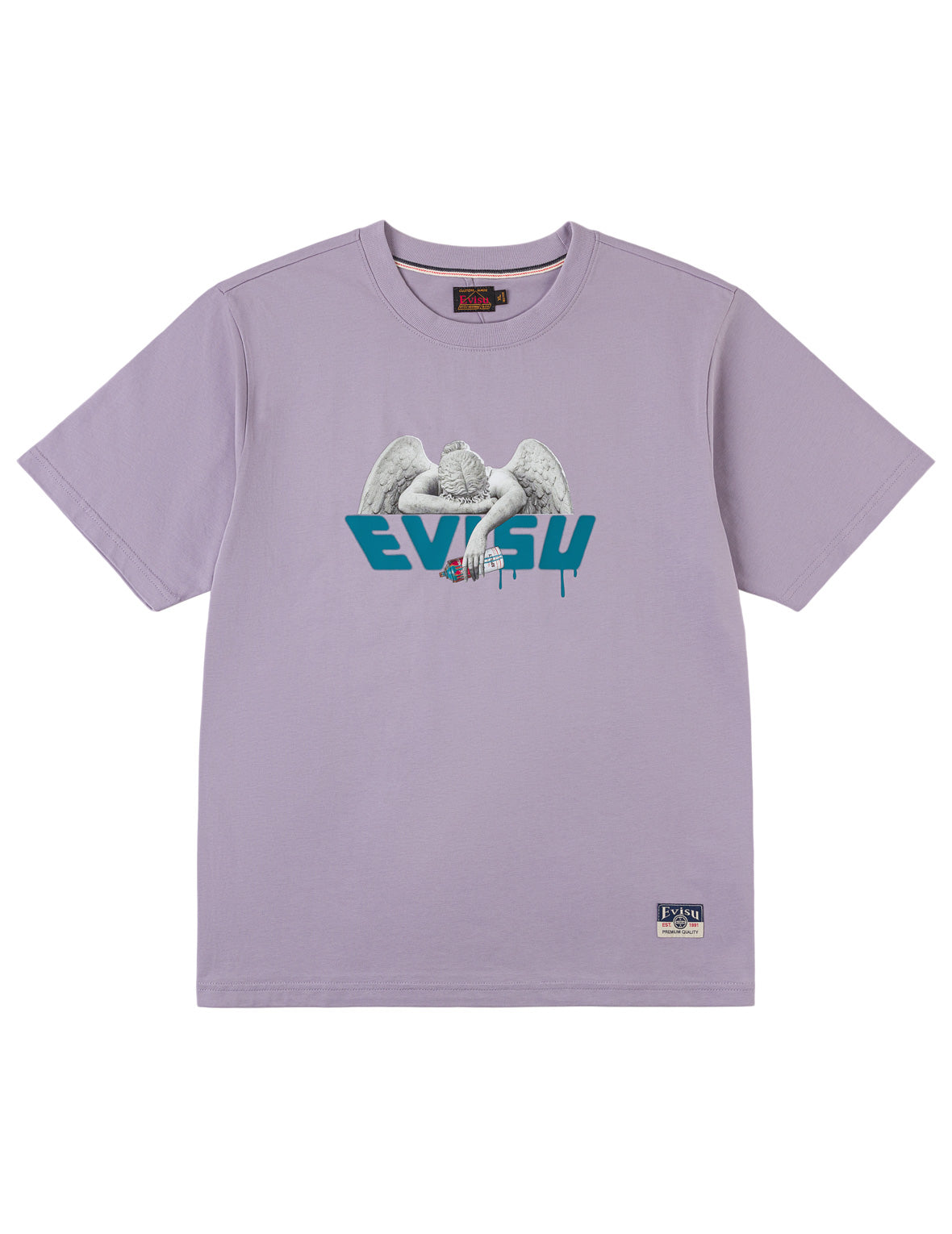 Angel and Aerosol Spray Paint Print T-shirt