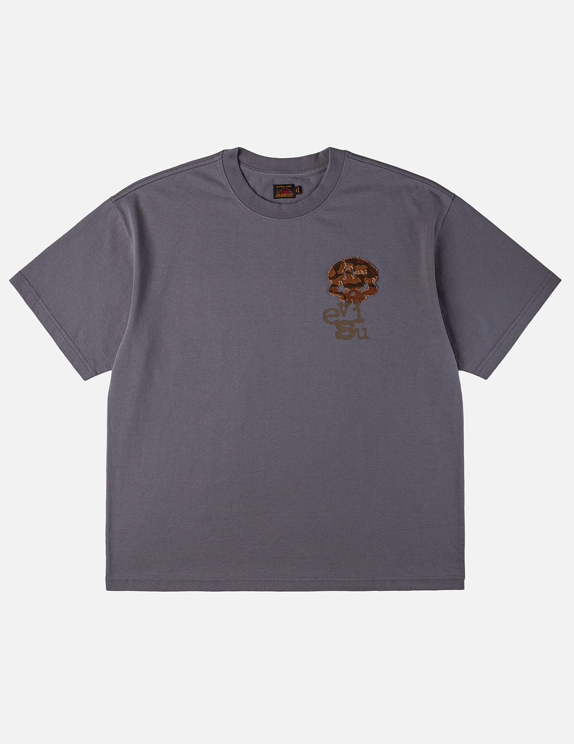 Skull Ishigaki Camouflage Applique T-shirt
